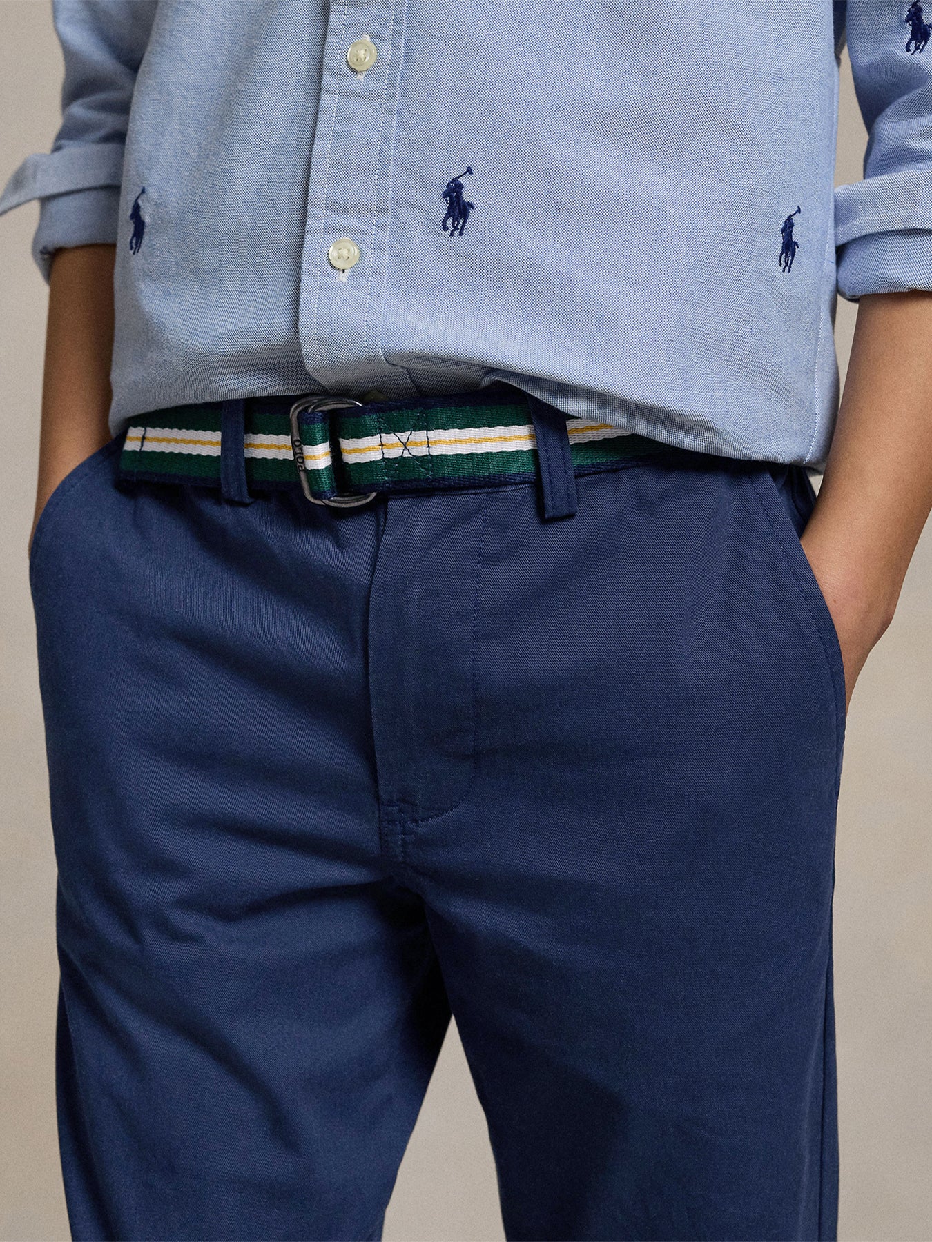 Navy Slim Fit Flex Abrasion Twill Trouser - Image 4