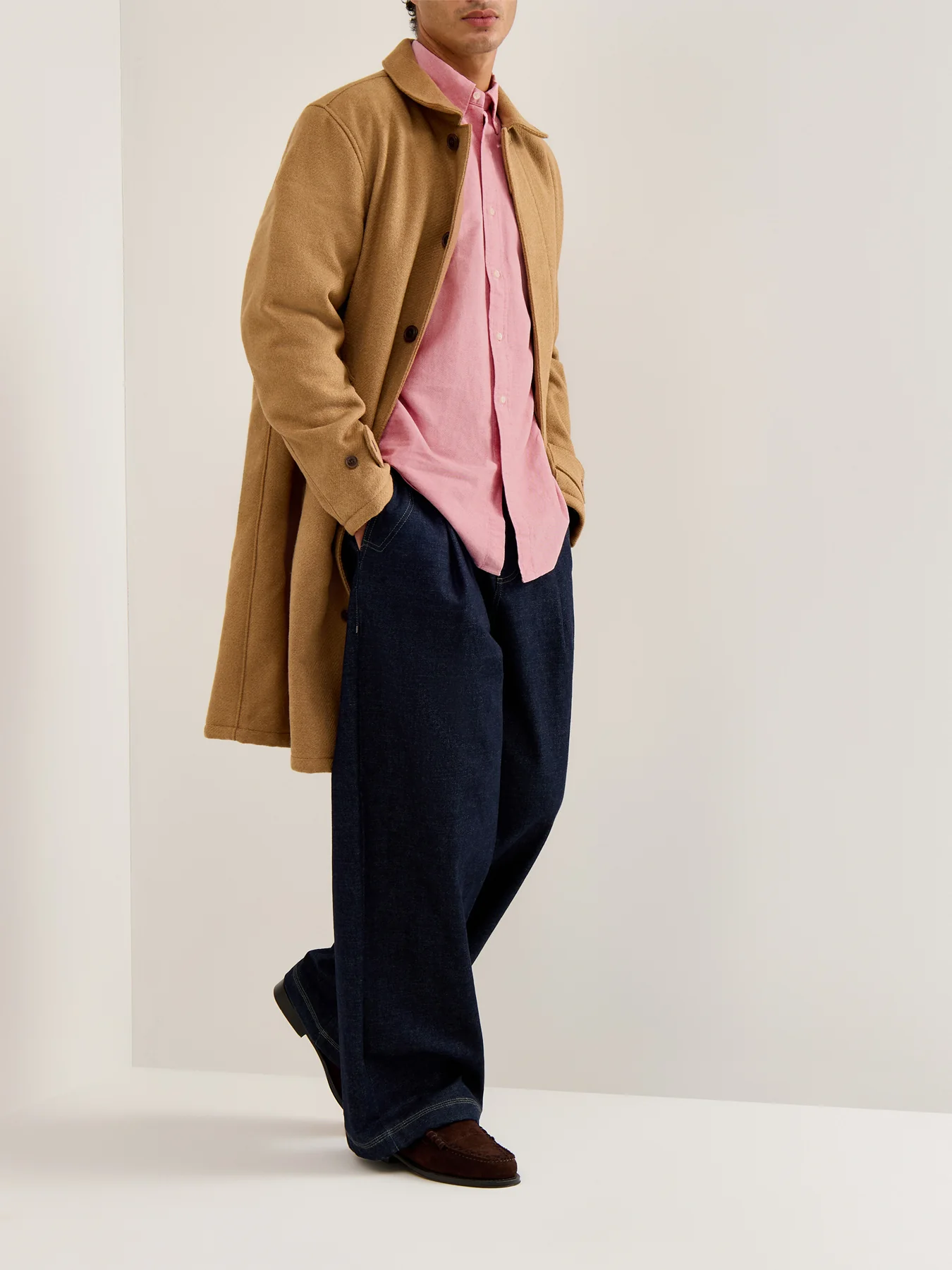Custom Fit Cotton Oxford Shirt Pink - Image 2