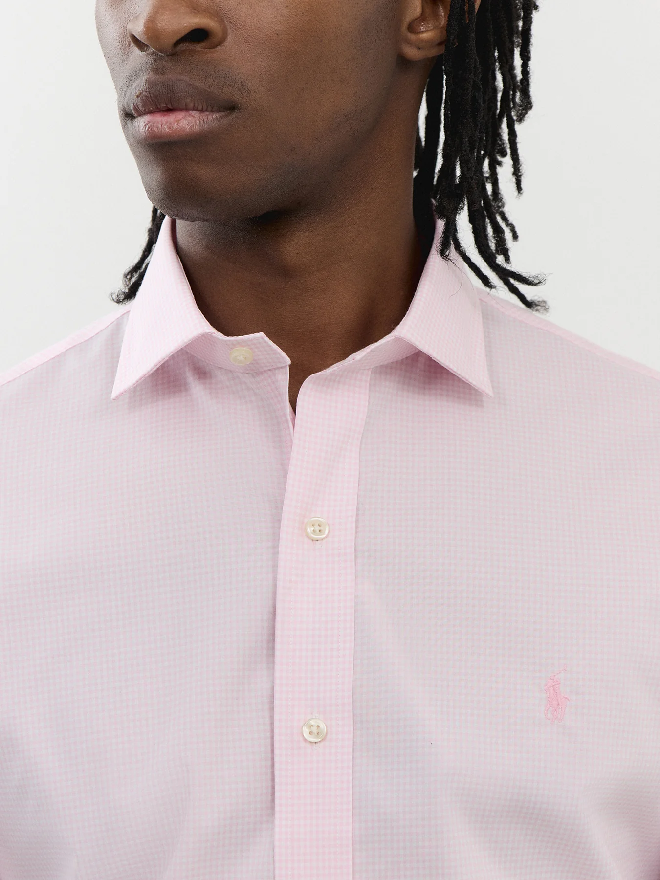 Custom Fit Poplin Dress Shirt - Image 3