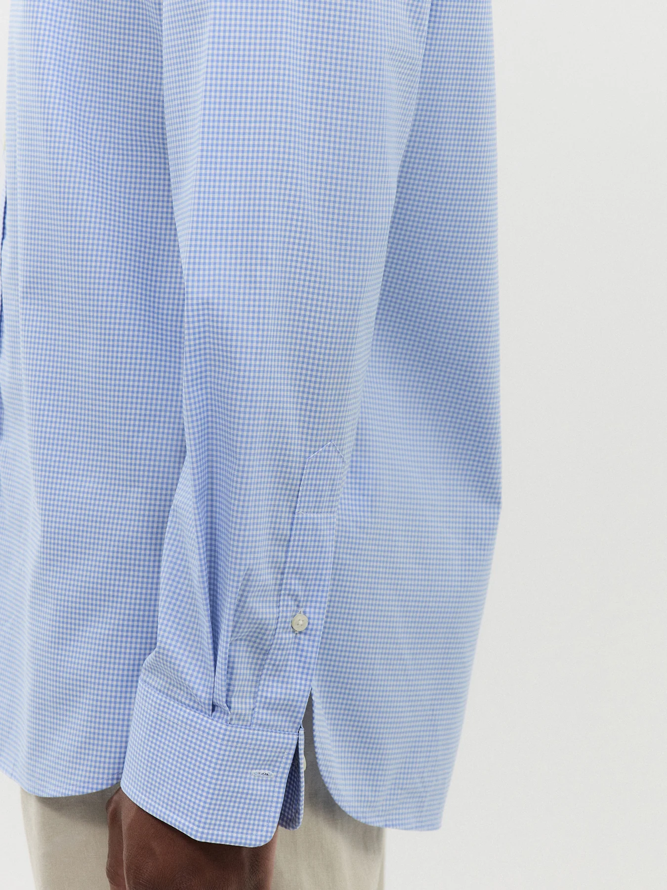 Custom Fit Poplin Dress Shirt - Image 3