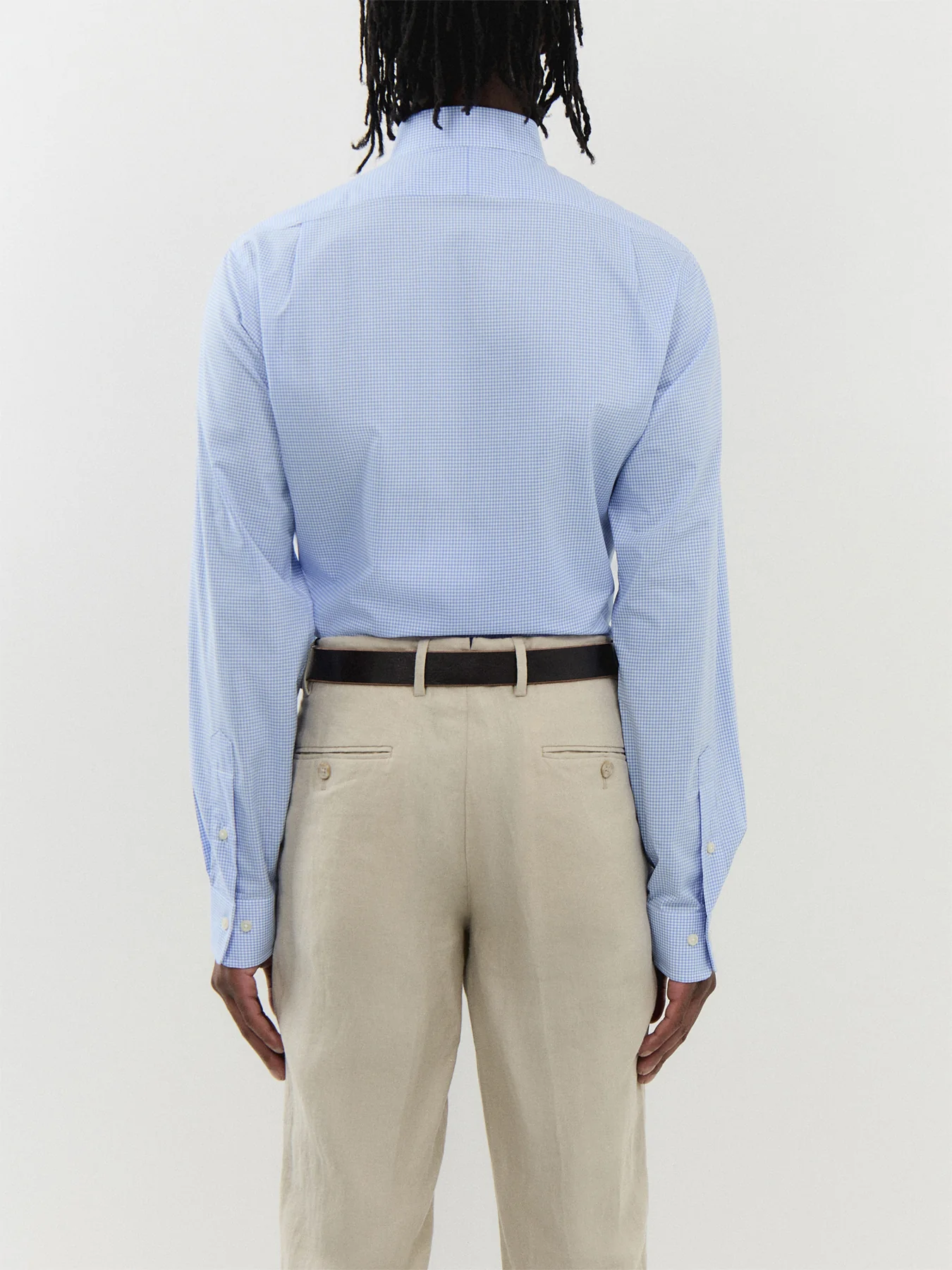 Custom Fit Poplin Dress Shirt - Image 5