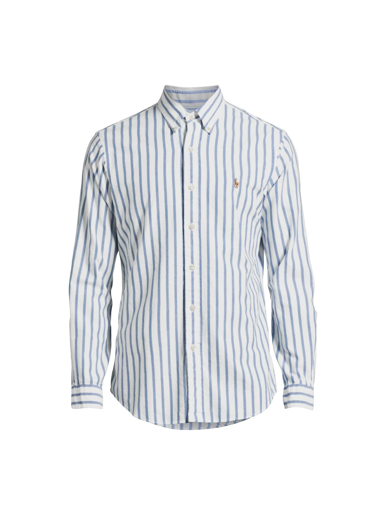 Custom Fit Stripe Oxford Shirt - Image 10