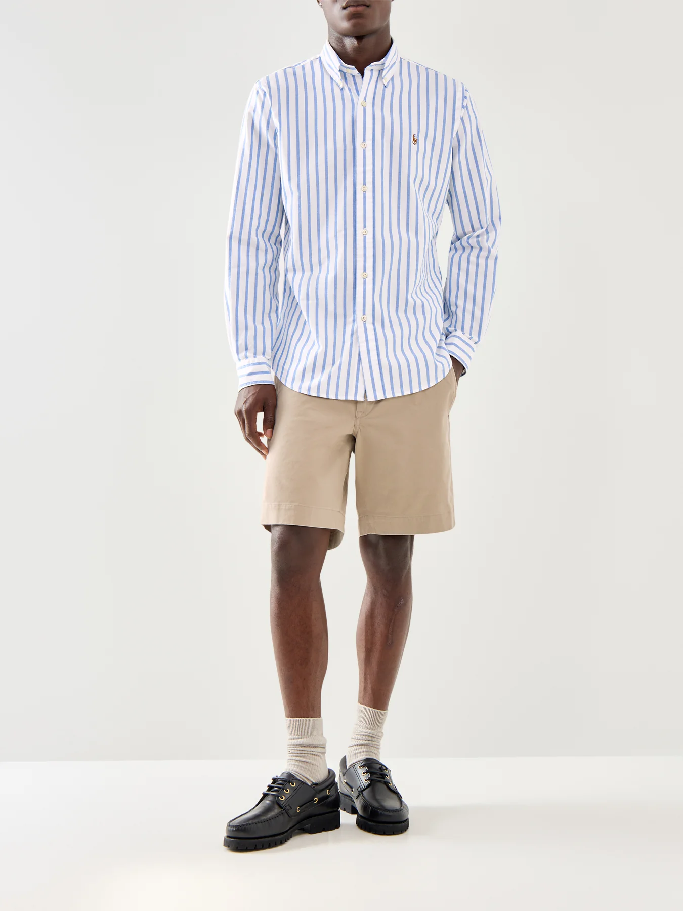 Custom Fit Stripe Oxford Shirt - Image 2