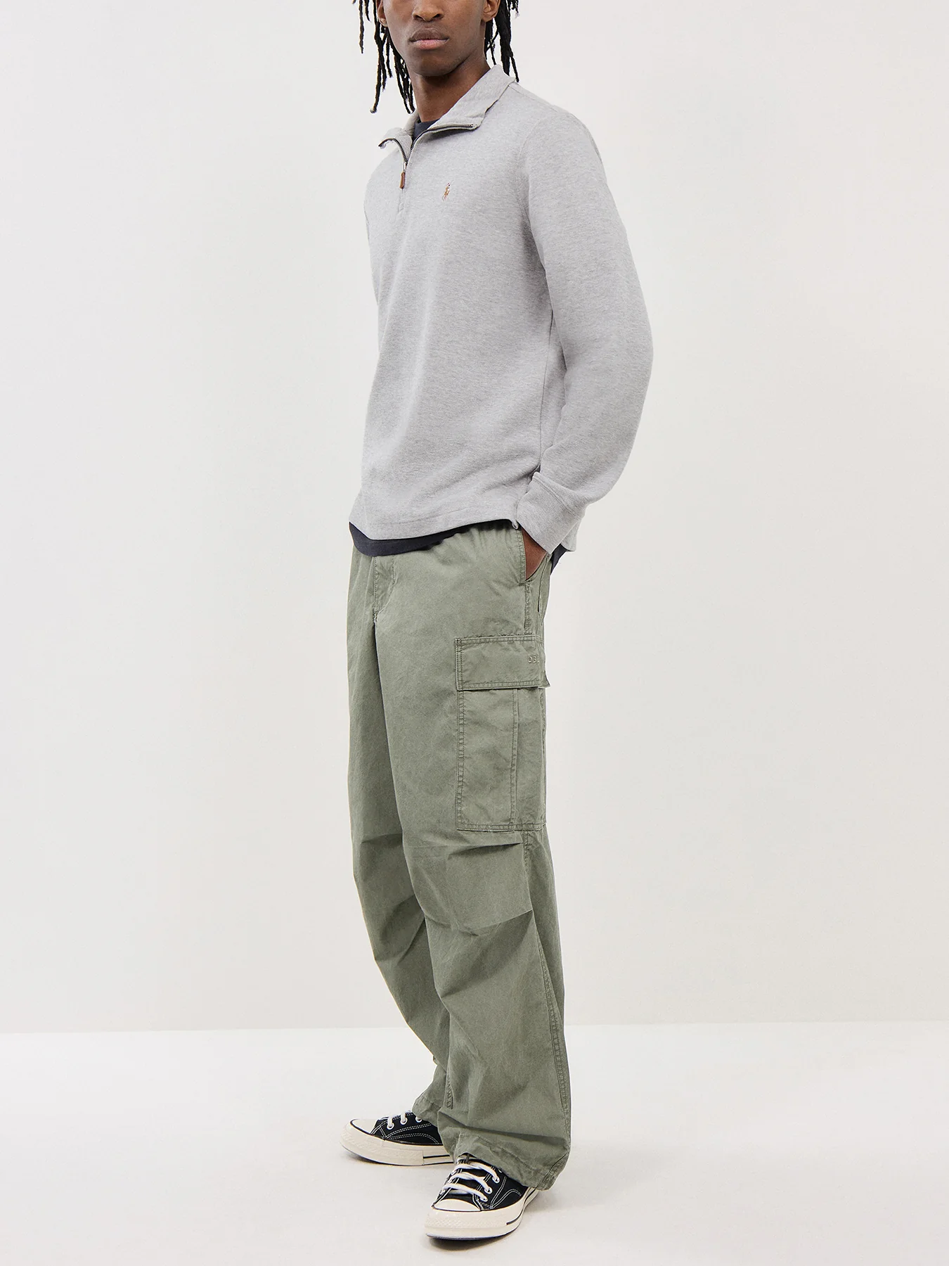 1/4 Zip Jacquard Sweatshirt - Image 2
