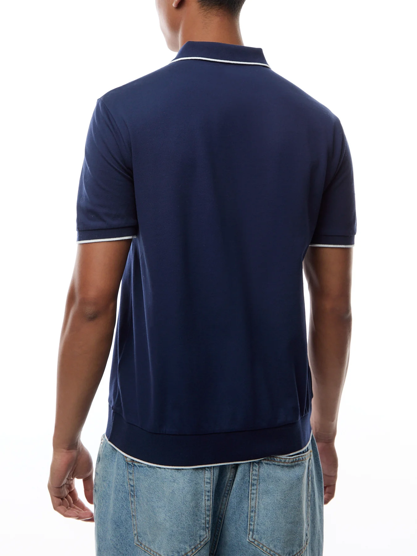 Jacquard Mesh Polo Shirt - Image 5