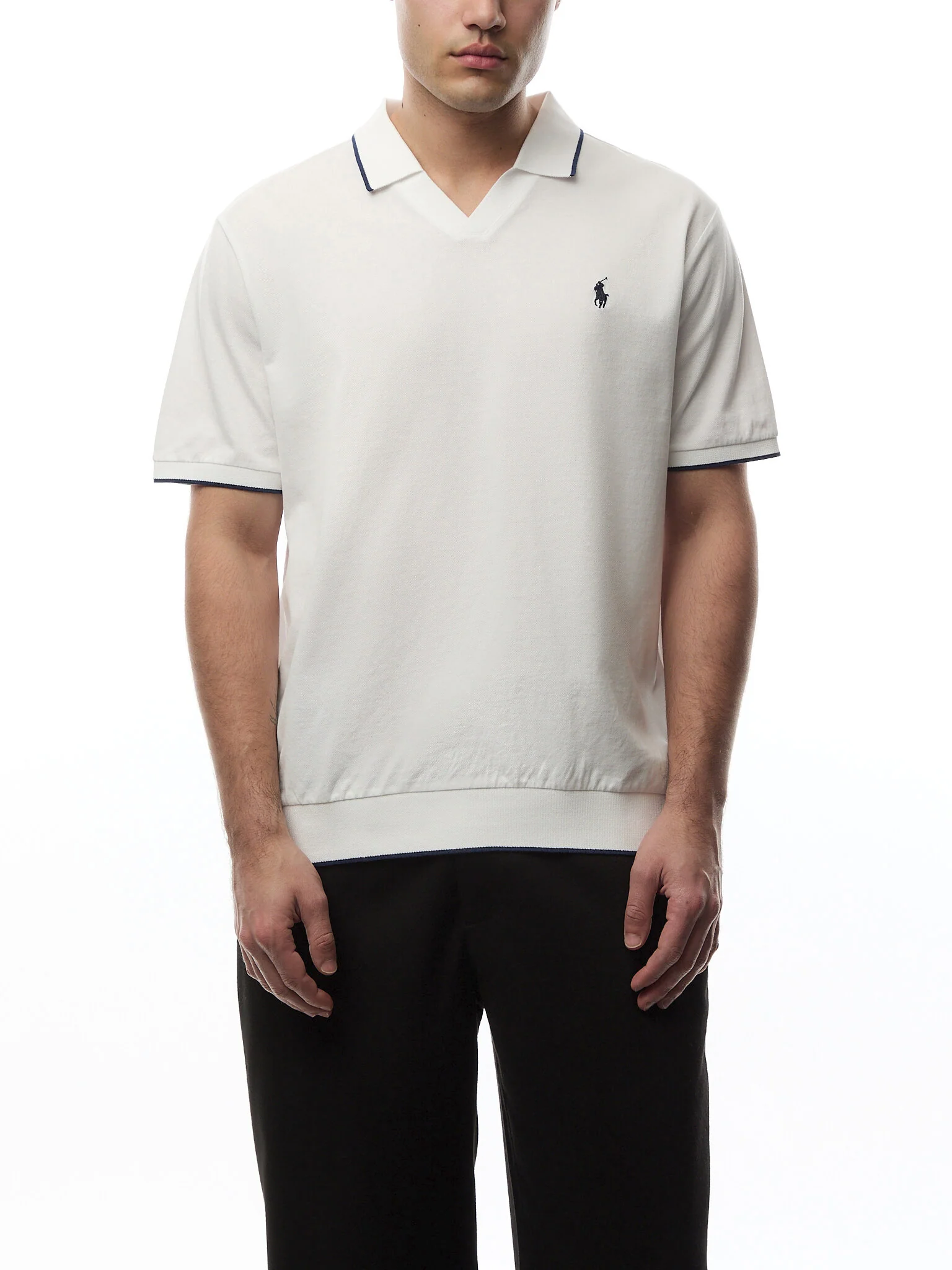 Jacquard Mesh Polo Shirt - Image 4