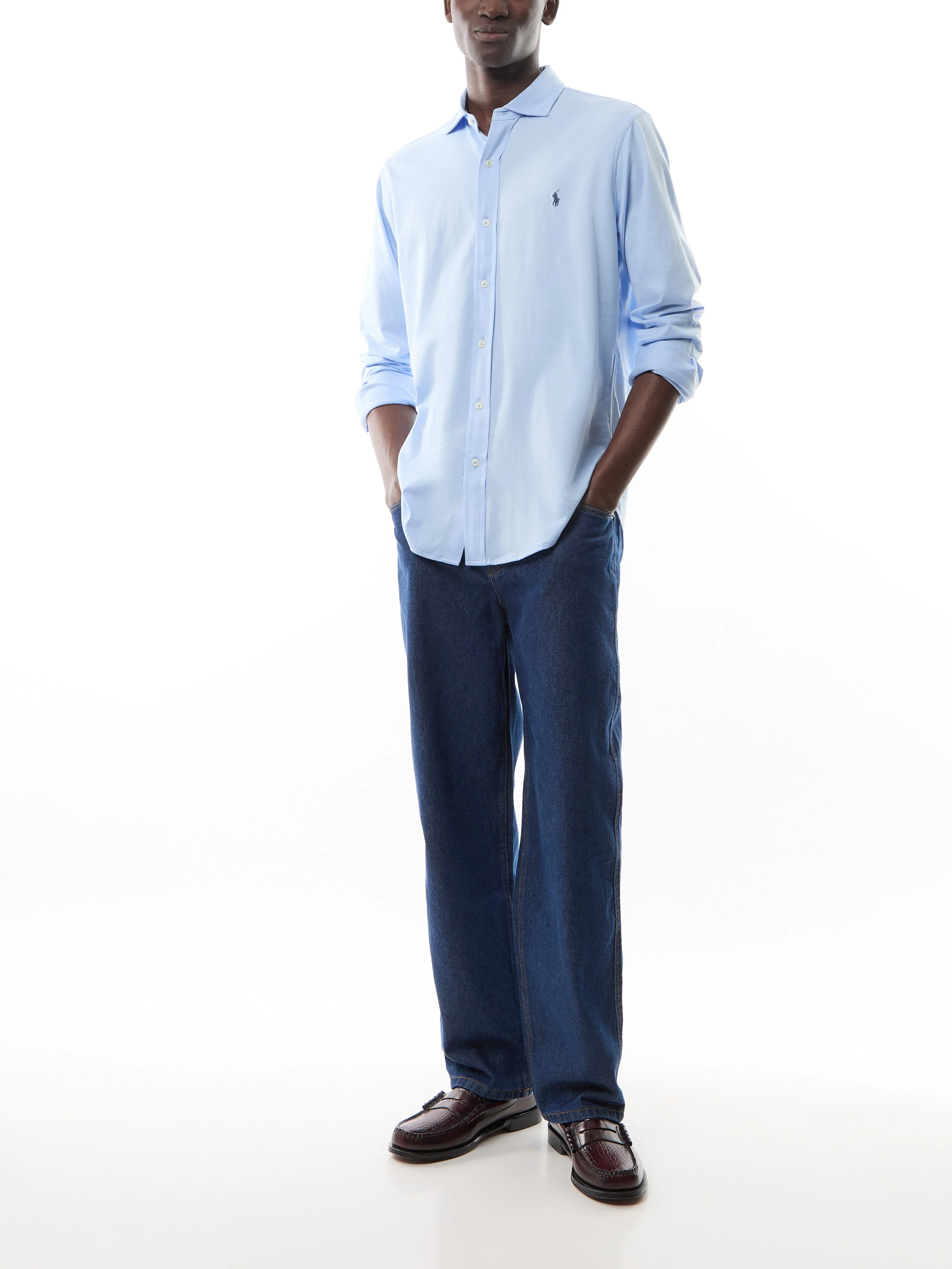 Jersey Spread-Collar Shirt - Image 2