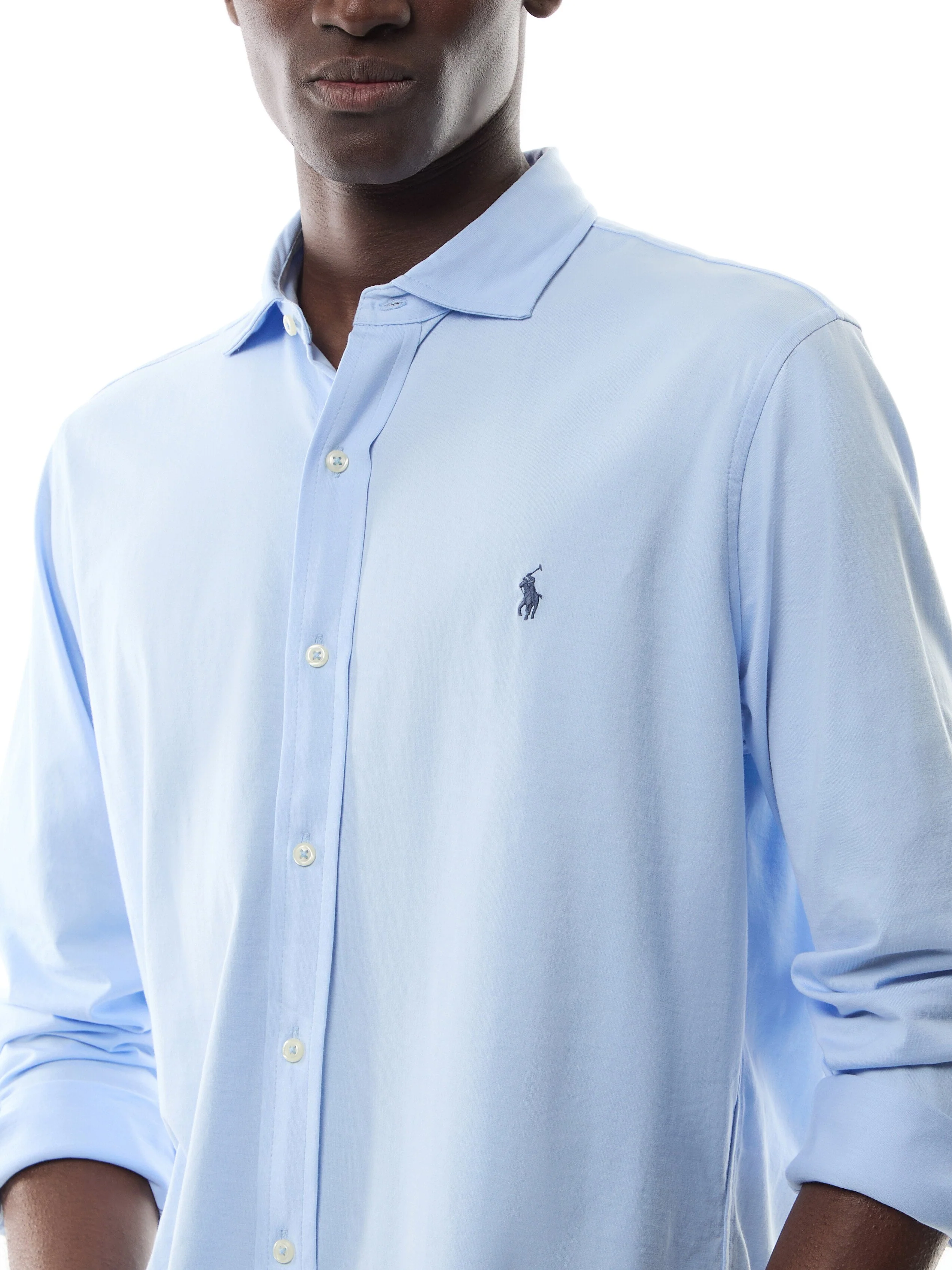 Jersey Spread-Collar Shirt - Image 3
