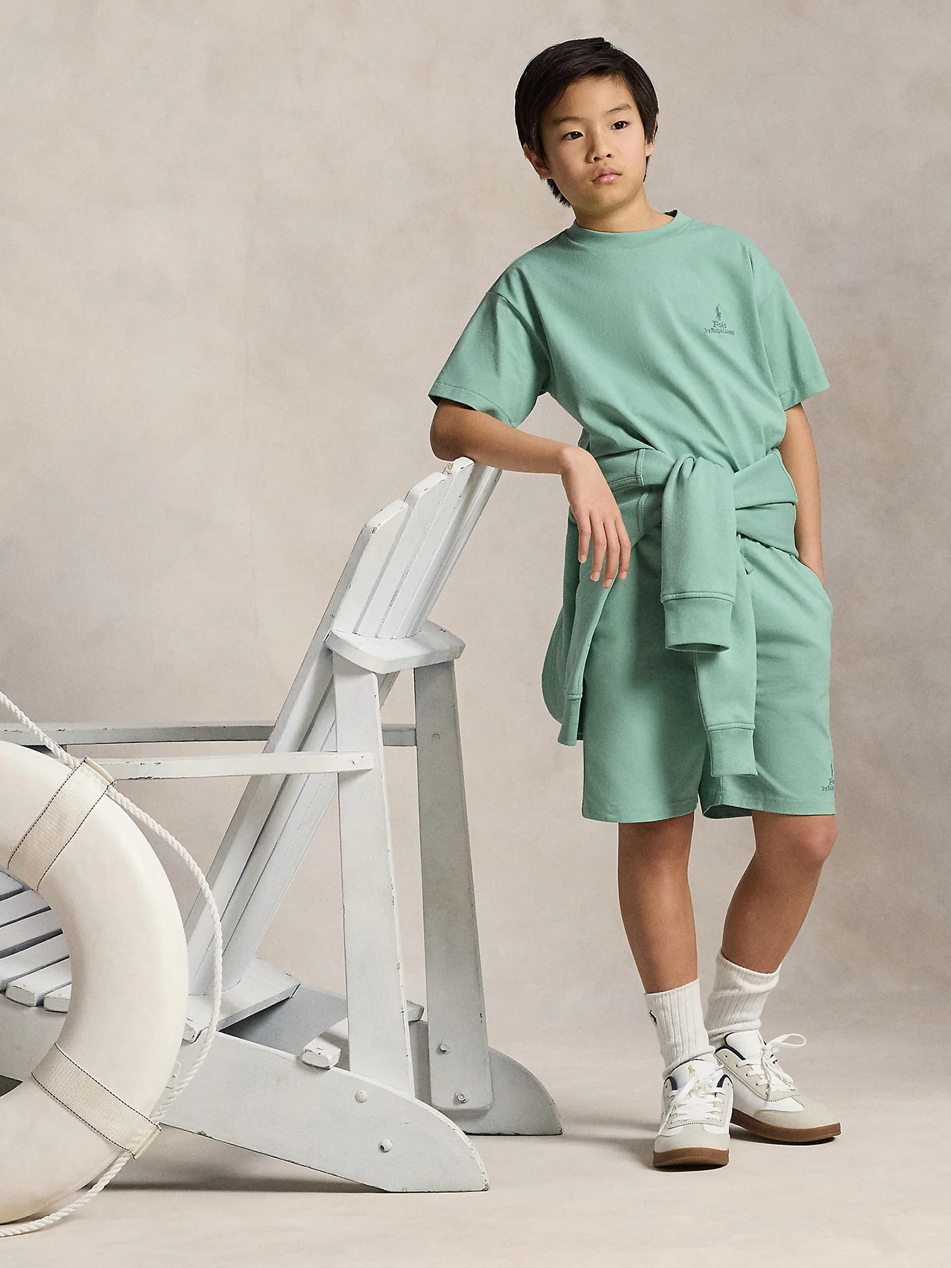 Kids’ Knit Shorts Blue - Image 6