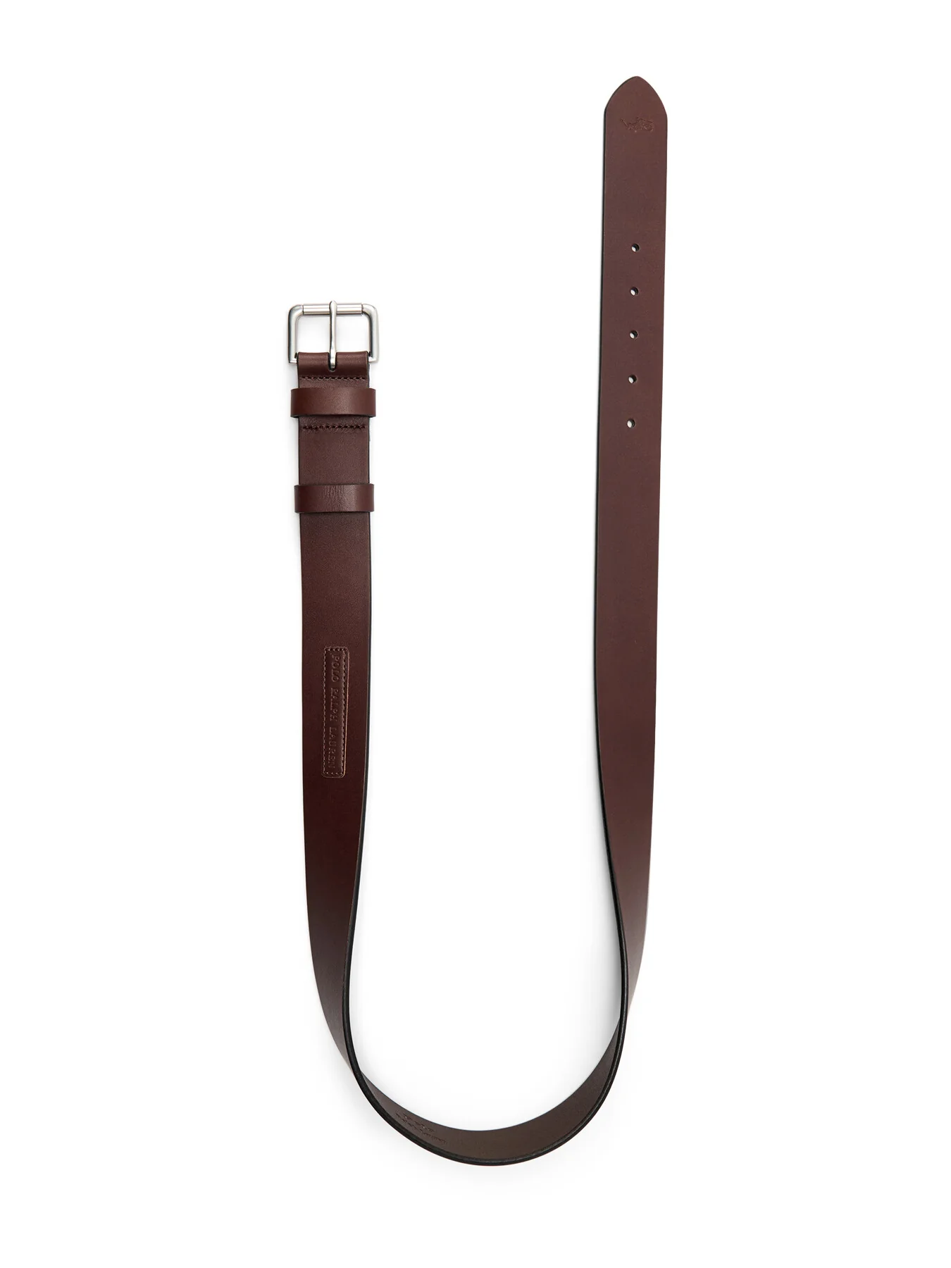 Leather Roller Buckle Belt Brown - Image 4