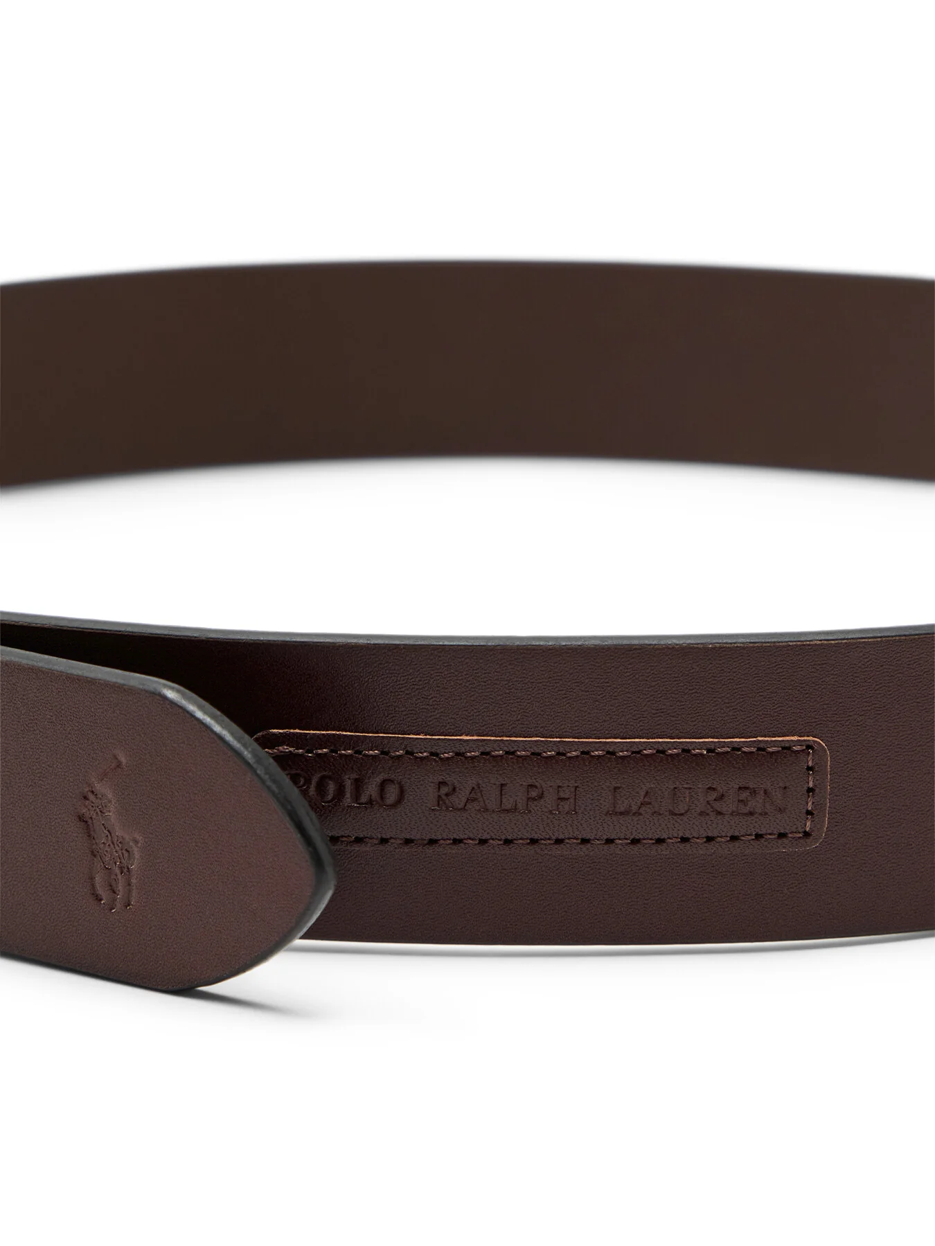 Leather Roller Buckle Belt Brown - Image 5