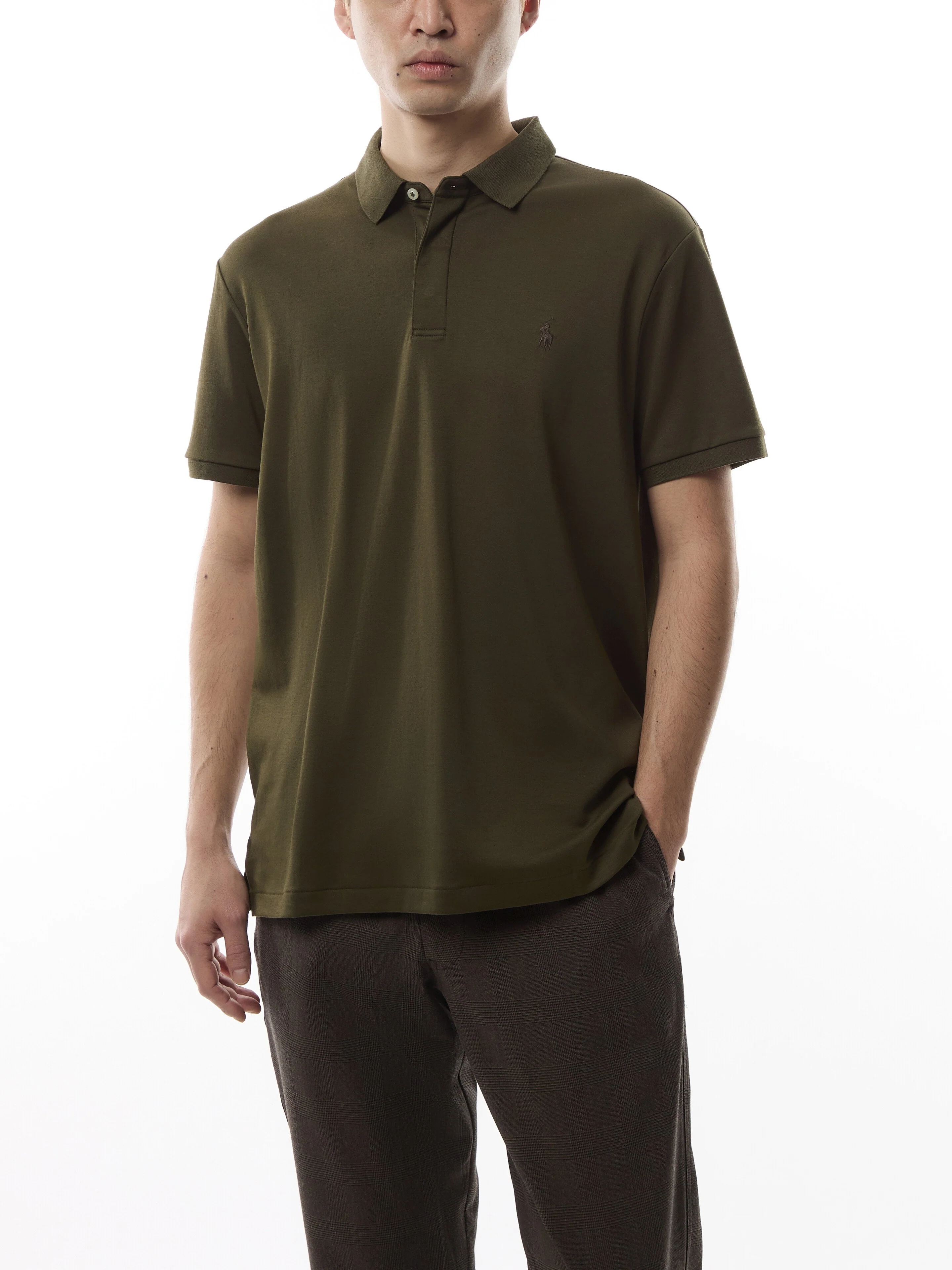 Pima Plain Polo Top - Image 3