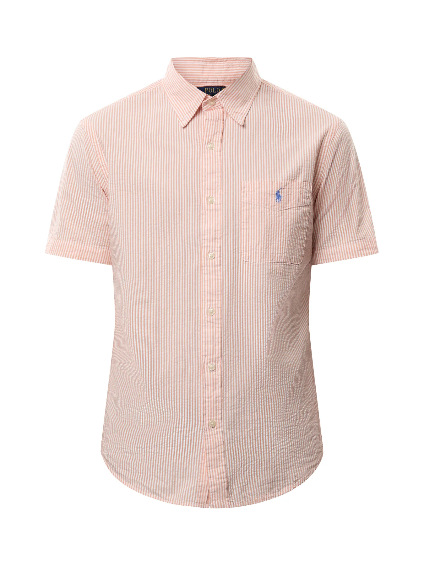Seersucker Stripe Short Sleeves Shirt