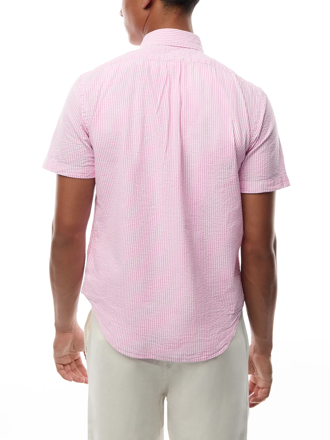 Seersucker Stripe Short Sleeves Shirt - Image 5