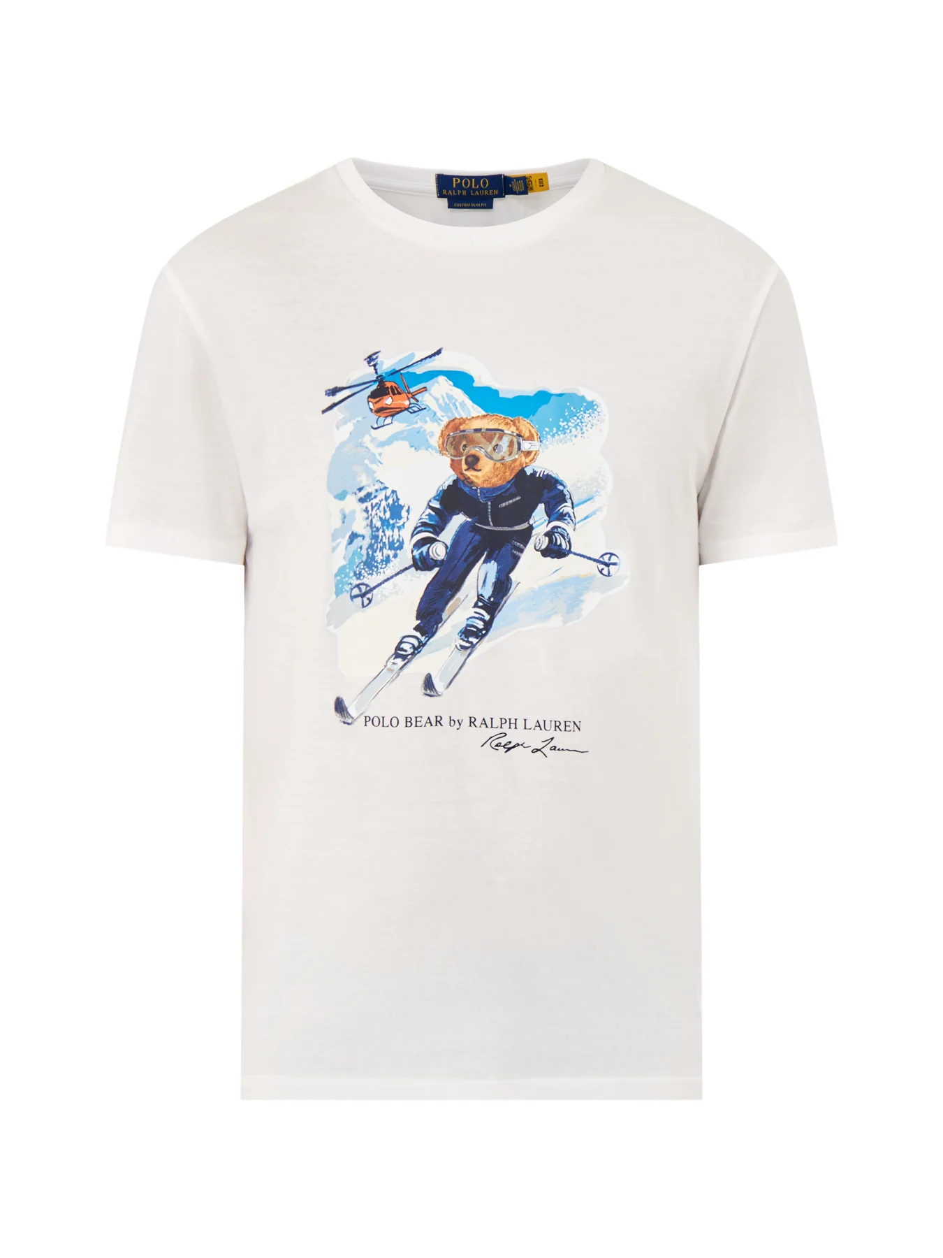 Ski Bear Graphic T-Shirt White