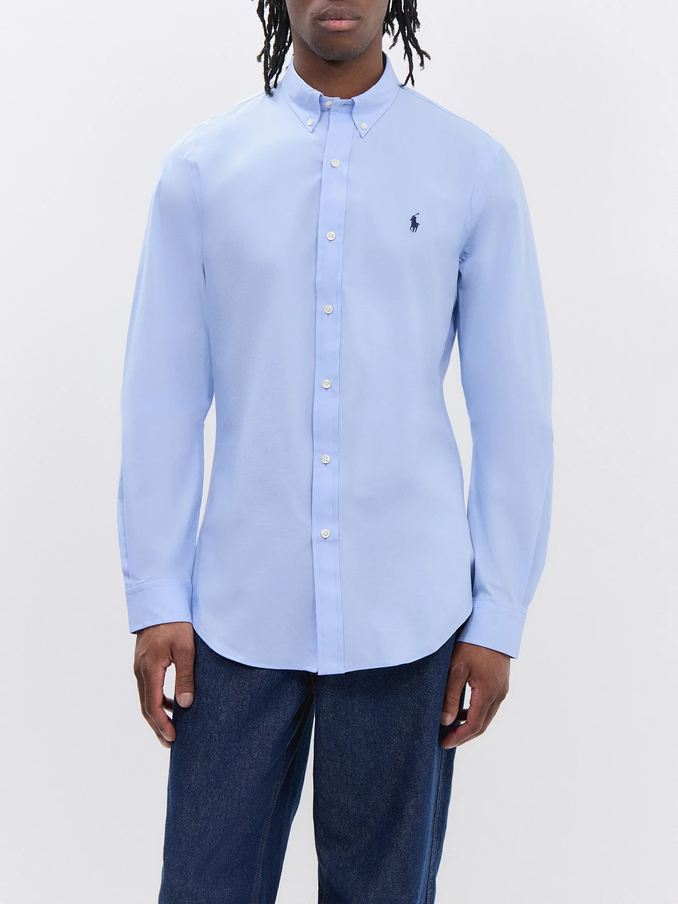 Slim Fit Poplin Stretch Shirt - Image 4