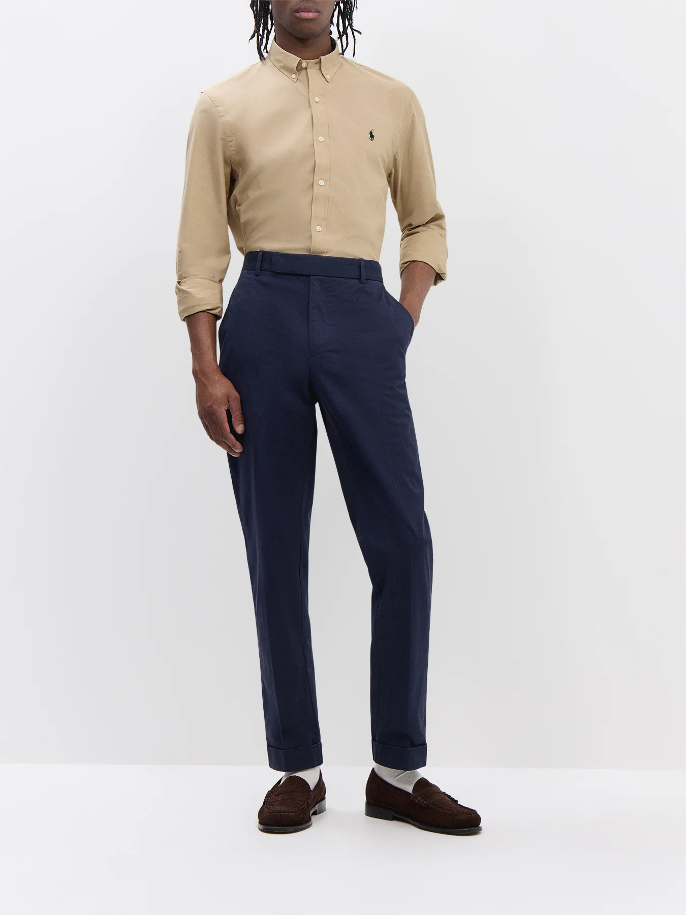Slim Fit Poplin Stretch Shirt - Image 2