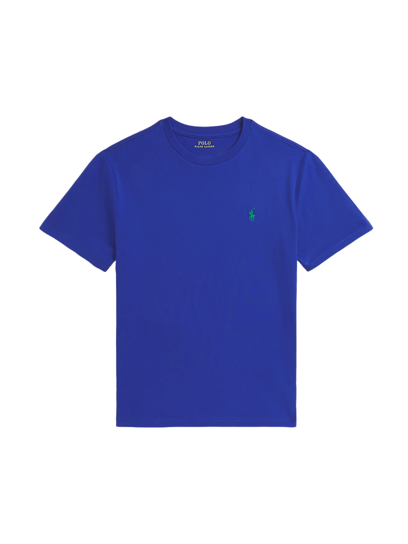 Kids’ Classic Crew Neck Cotton T-Shirt Blue - Image 11