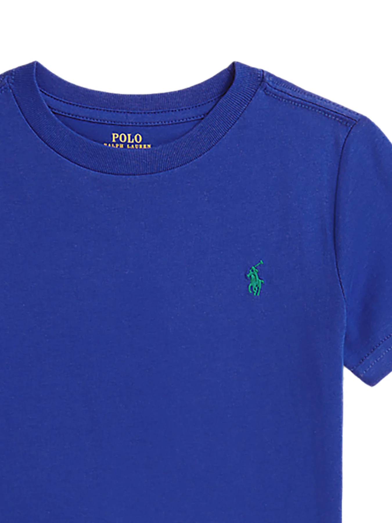 Kids’ Classic Crew Neck Cotton T-Shirt Blue - Image 6