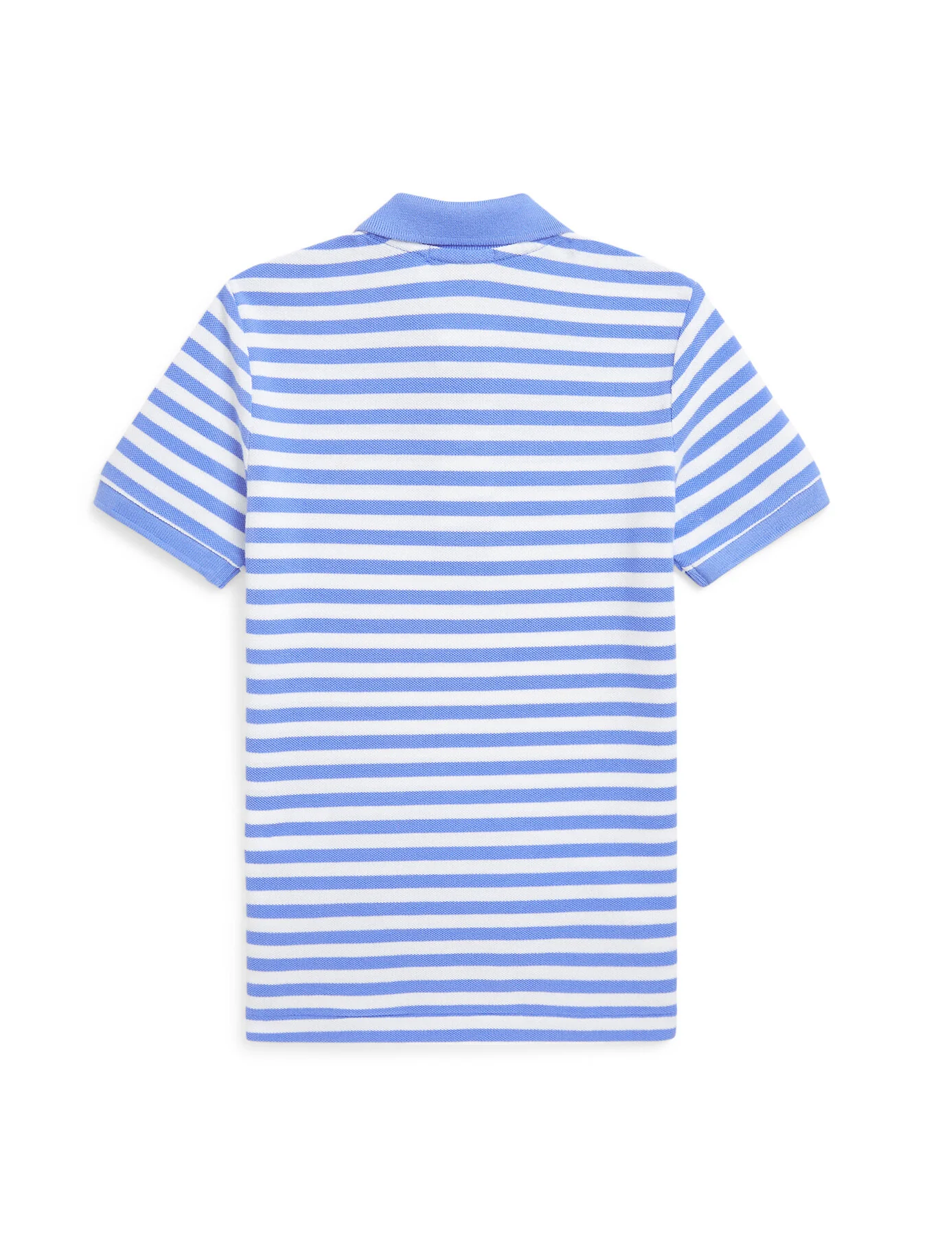 Striped Cotton Mesh Polo Shirt - Image 2