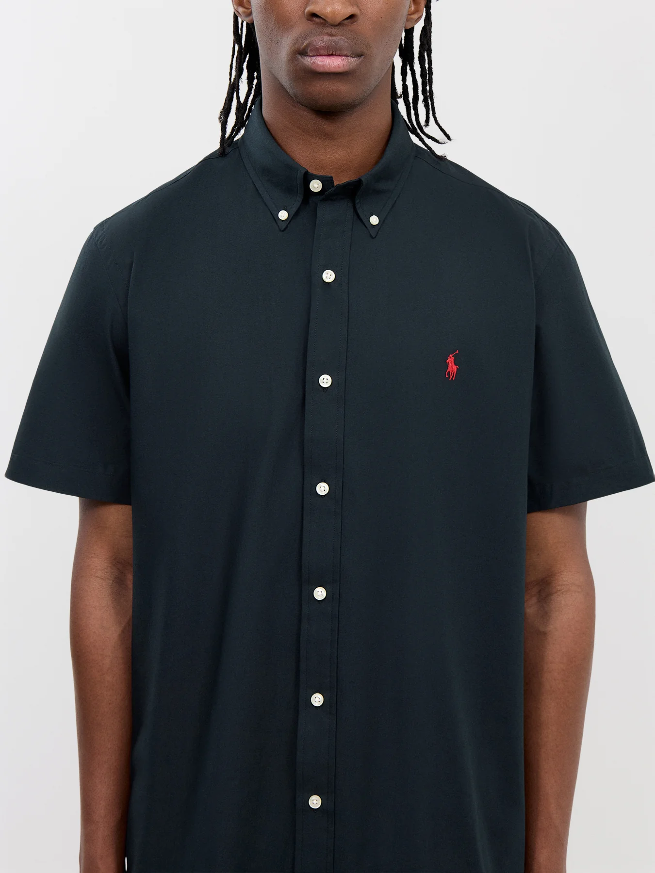 Stretch Poplin Short Sleeves Shirt - Image 3
