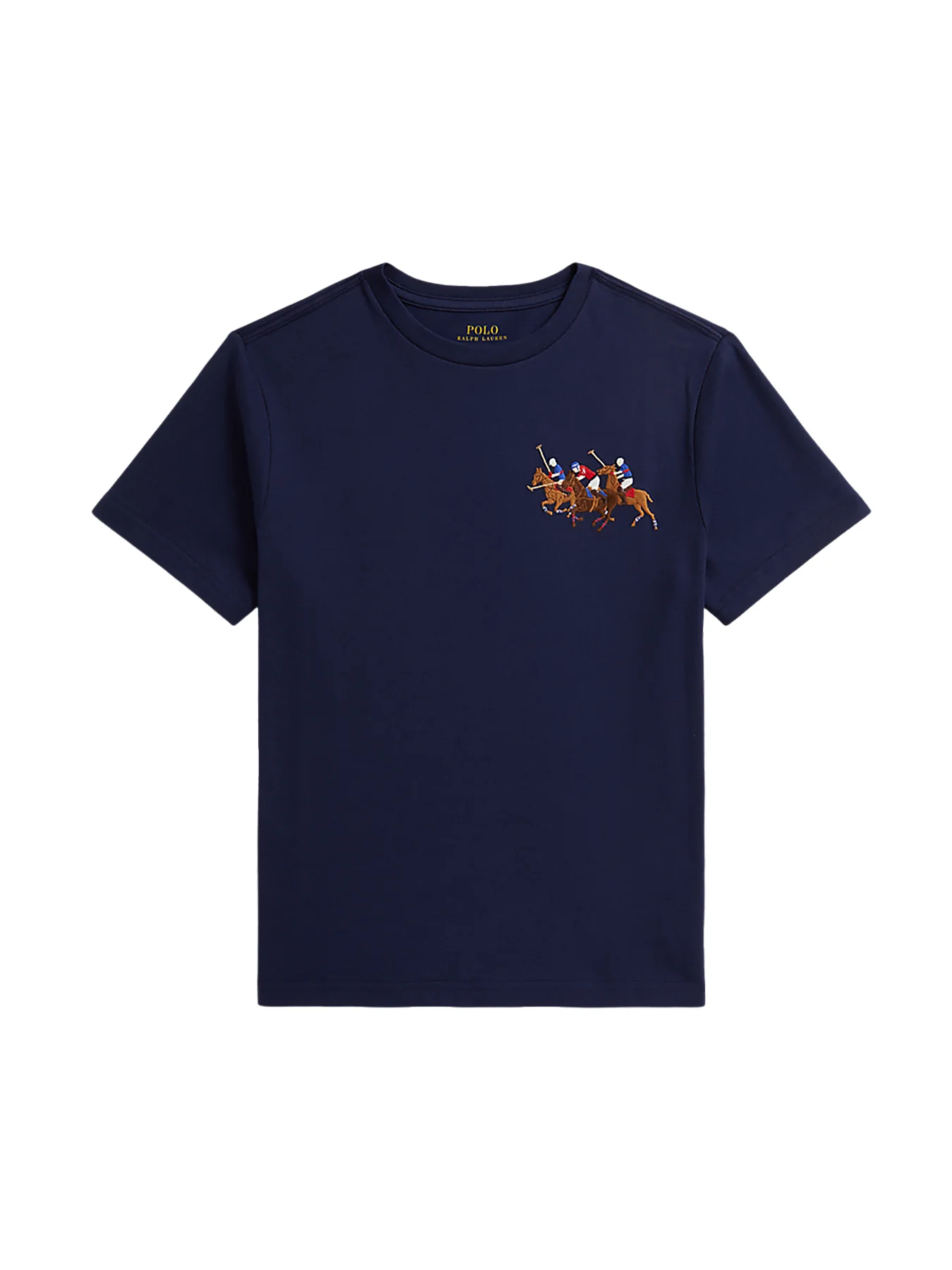 Kids’ Newport Bear Cotton T-Shirt Navy - Image 2