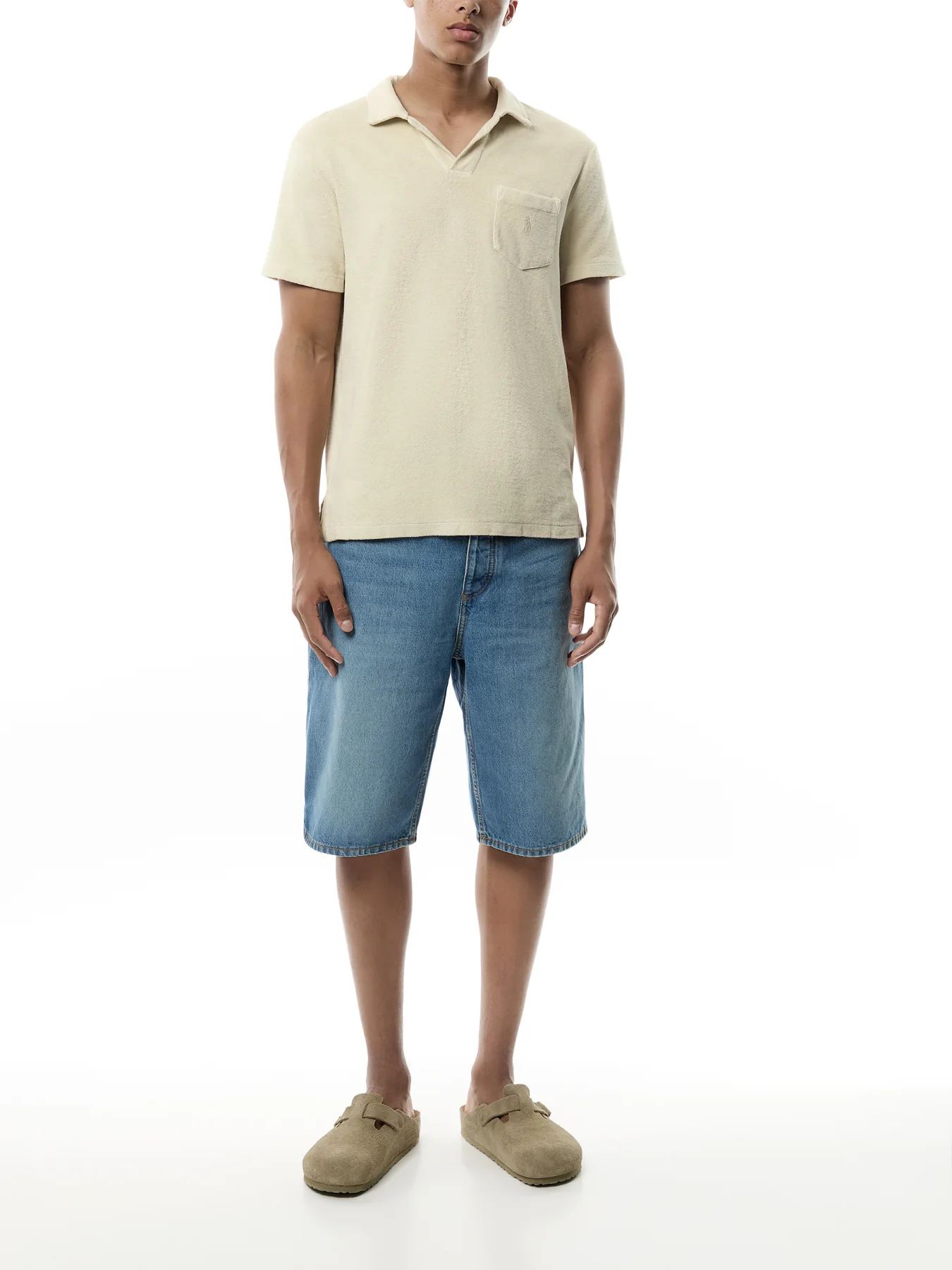 Toweling Polo Top - Image 2