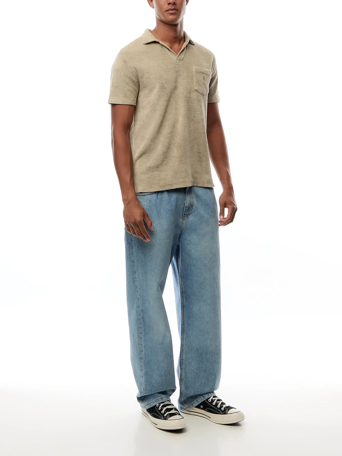 Toweling Polo Top - Image 2