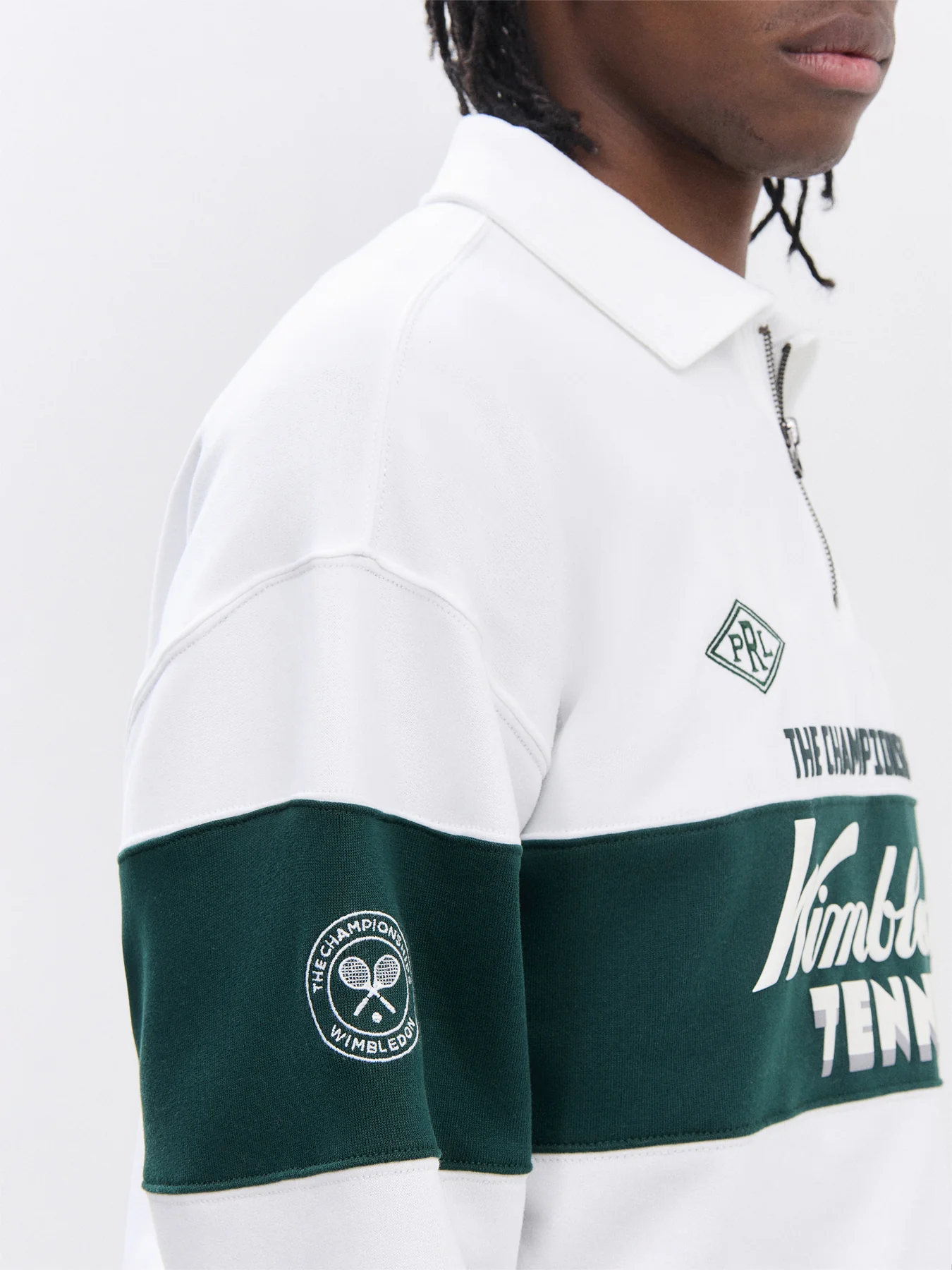 Wimbledon HW Chest 1/4 Zip Sweatshirt - Image 3