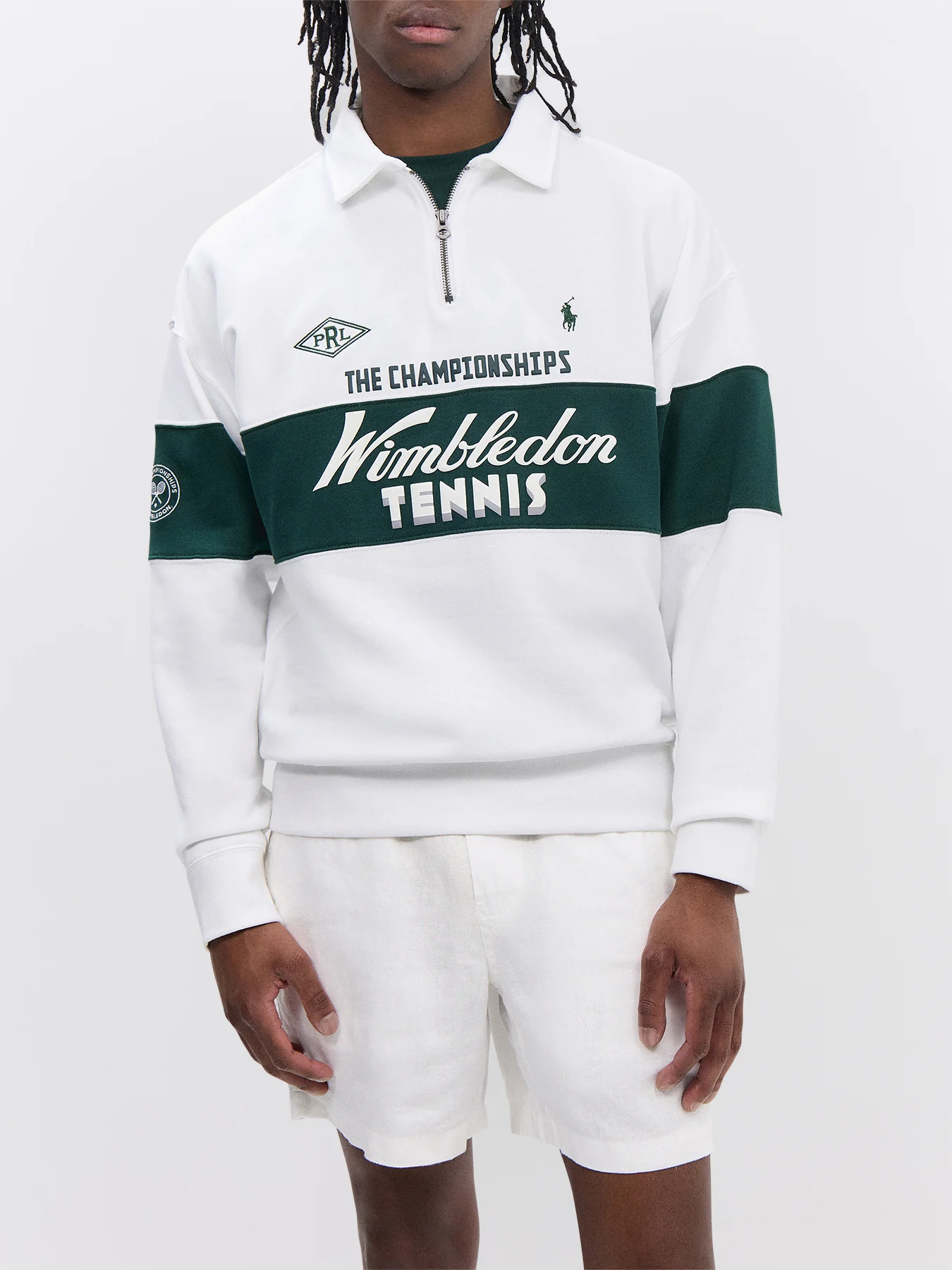 Wimbledon HW Chest 1/4 Zip Sweatshirt - Image 4