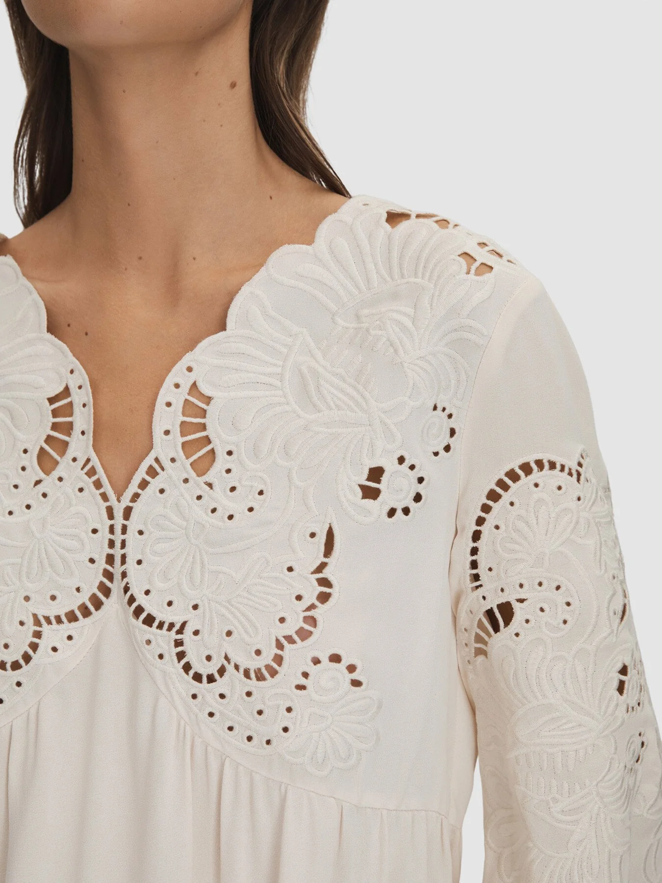 Noa Lace Cut-Out Blouse - Image 4