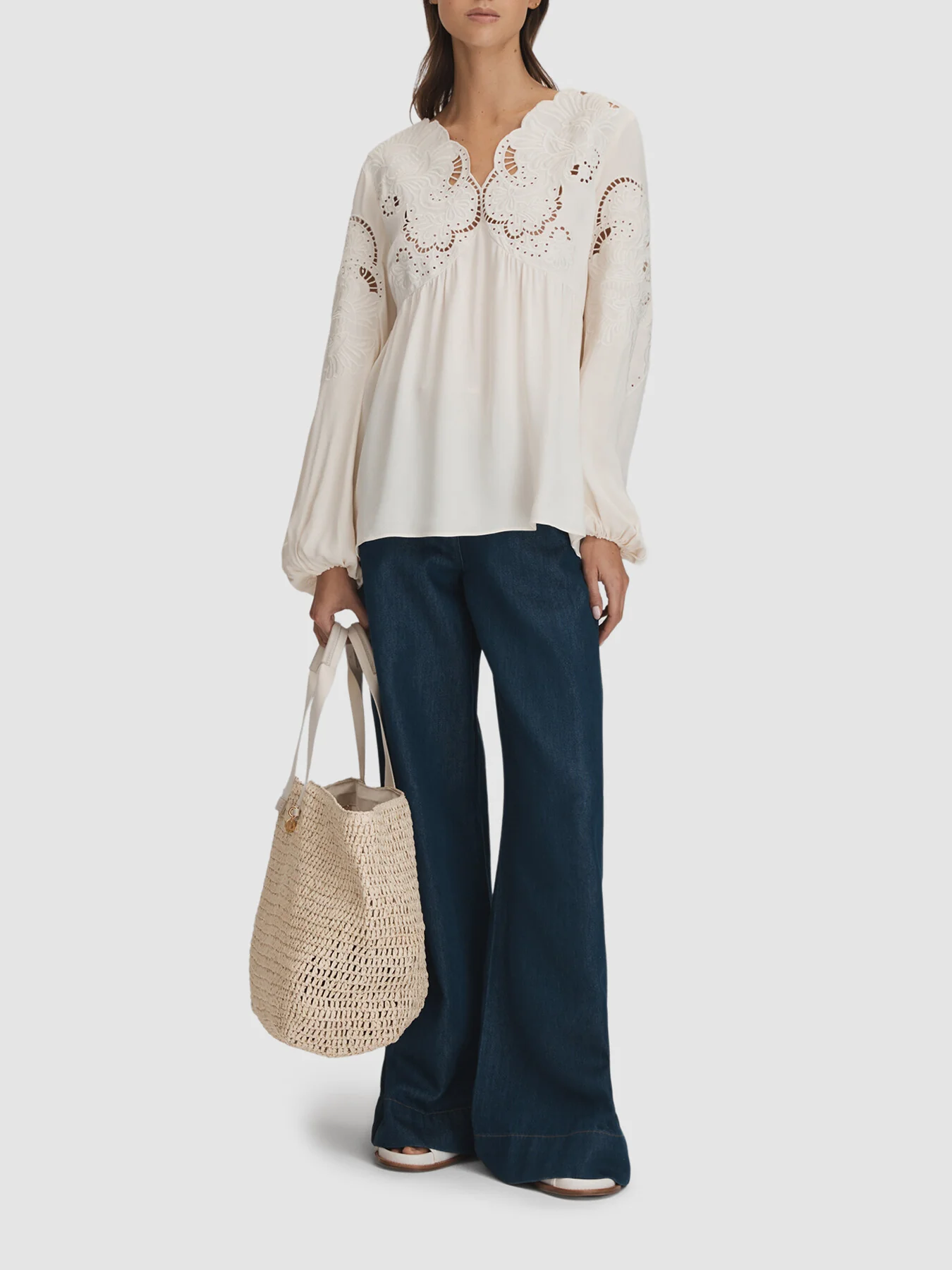 Noa Lace Cut-Out Blouse - Image 5