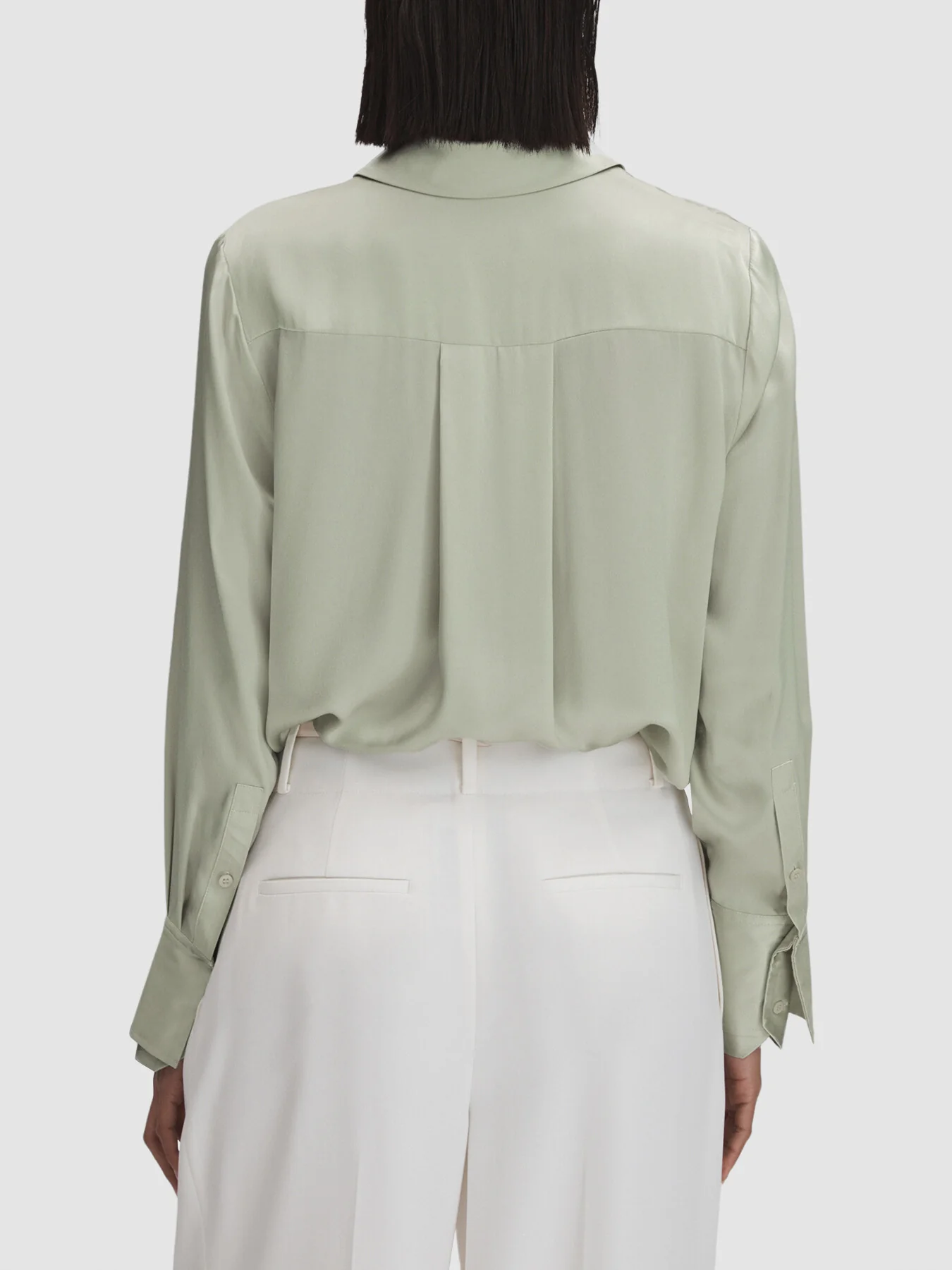 Irina Silk Button-Through Shirt - Image 3