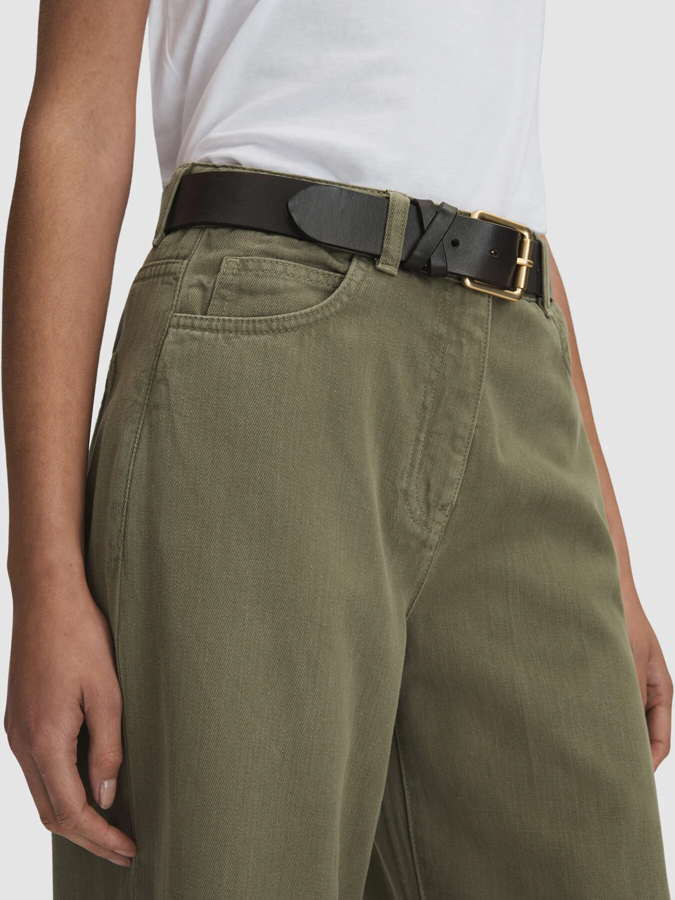 Colorado Garment Dyed Wide Leg Trousers - Image 3