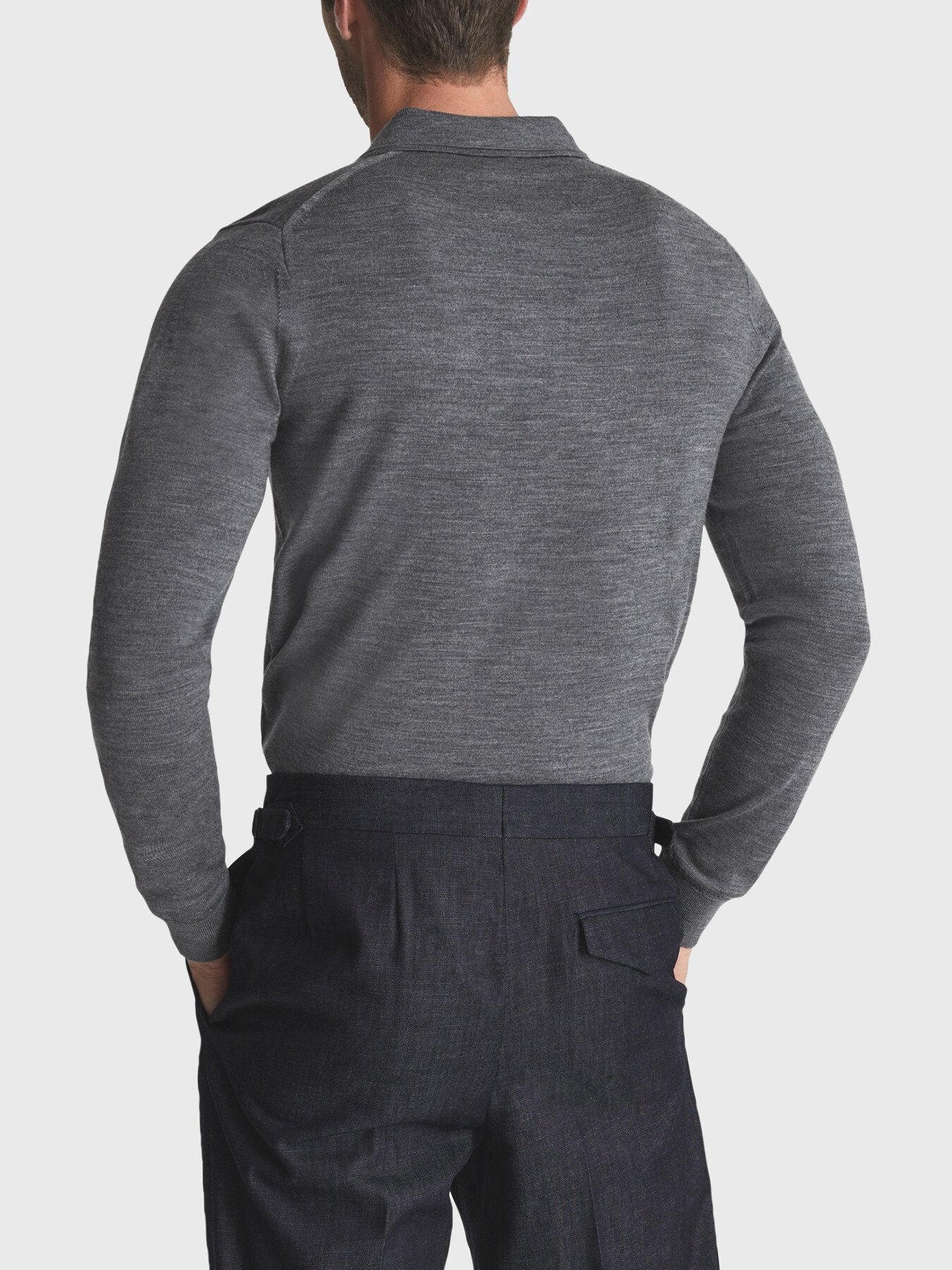 Trafford Merino Wool Polo Shirt - Image 3