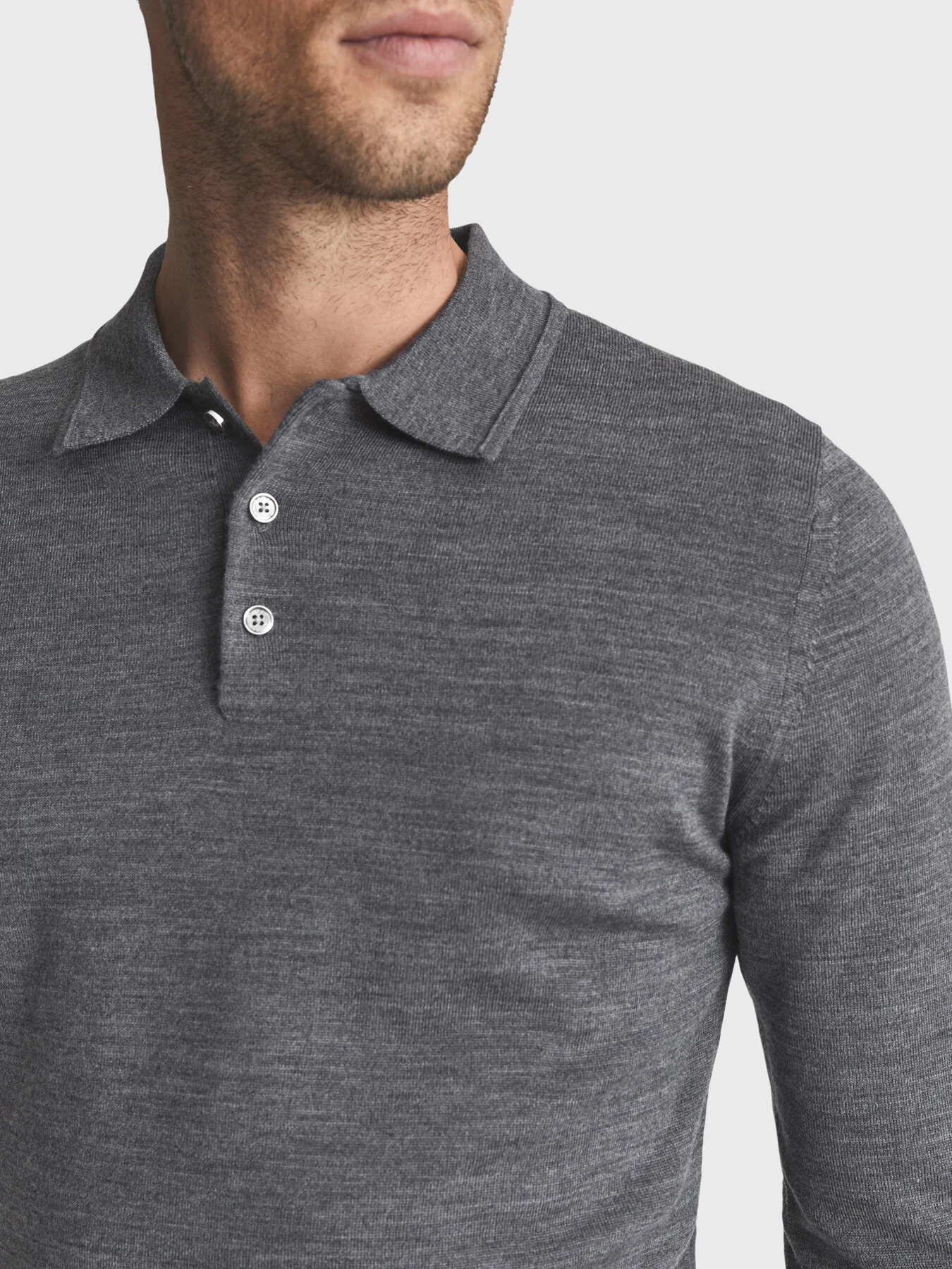 Trafford Merino Wool Polo Shirt - Image 4