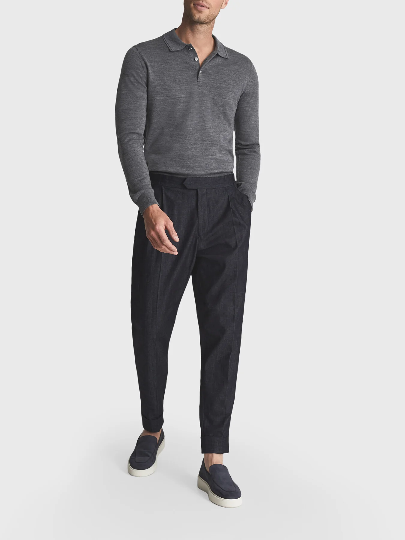 Trafford Merino Wool Polo Shirt - Image 5
