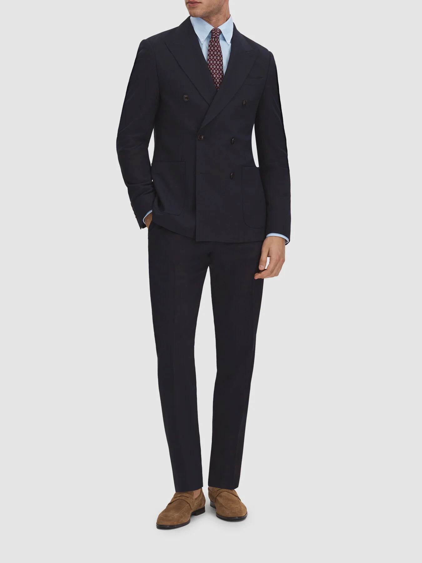 Belmont Slim Fit Side Adjuster Trousers - Image 4