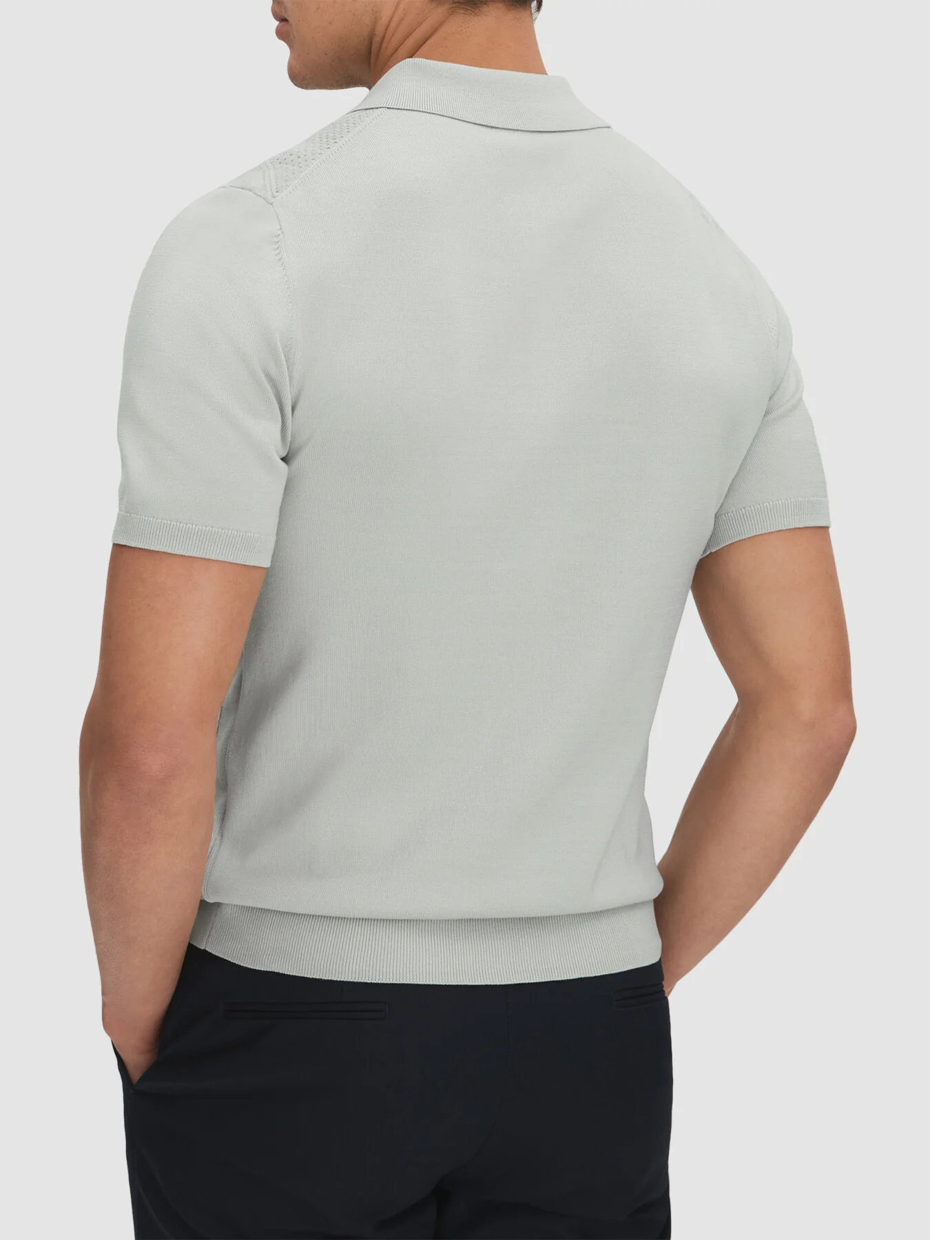 Tropic Cotton Half-Zip Polo Shirt - Image 2