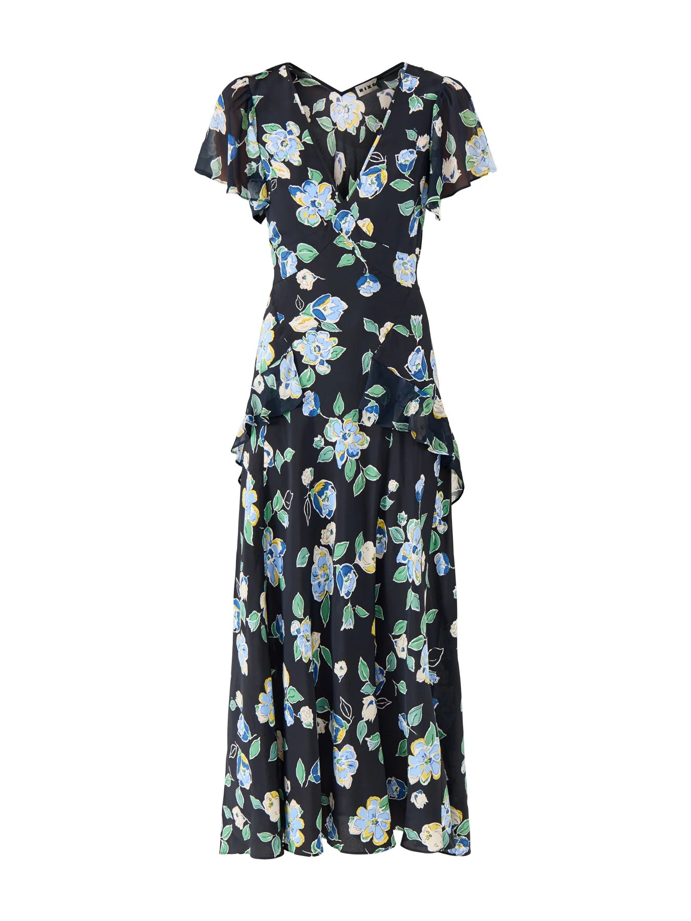 Evie Dress Kimmie Floral Navy