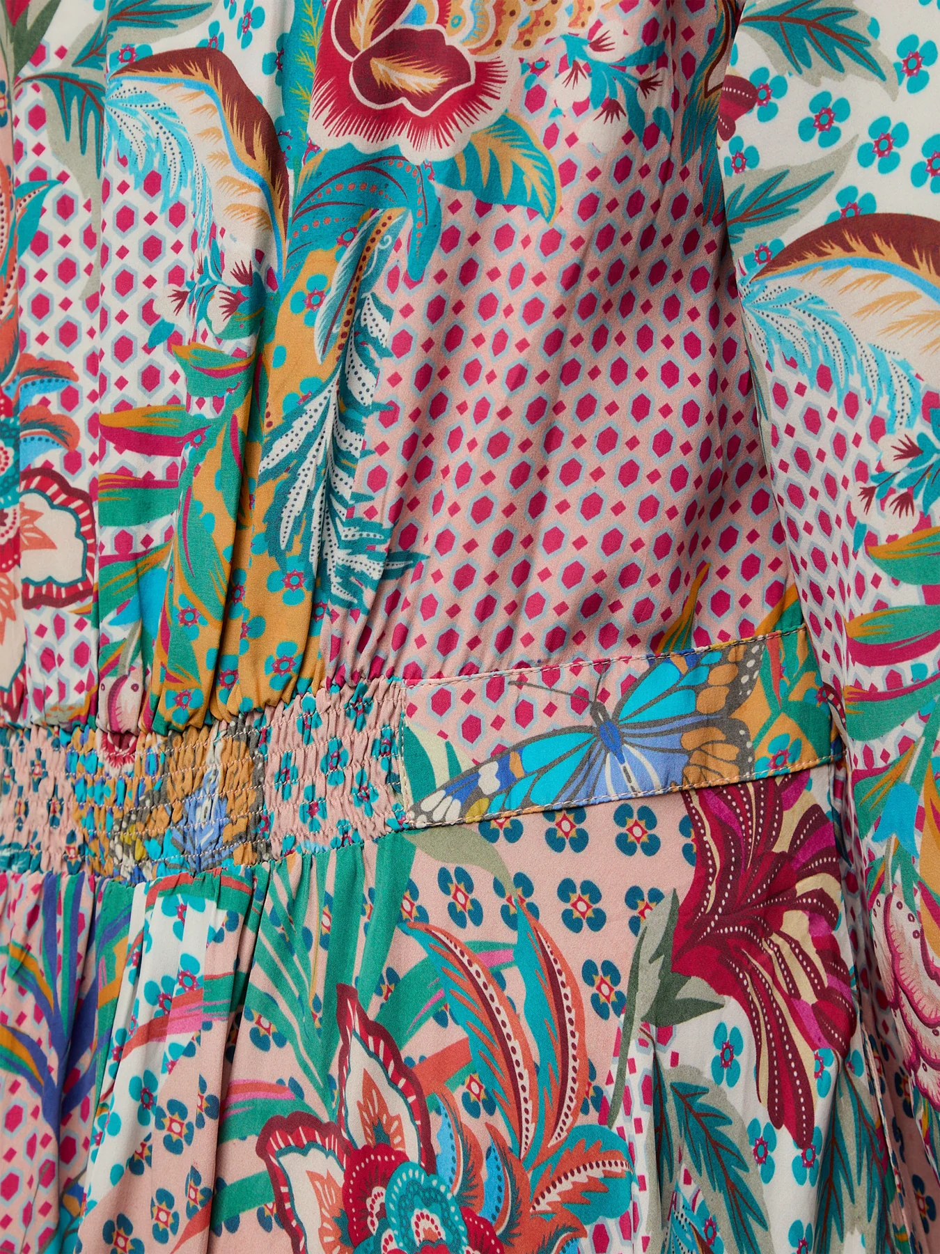 Botanical Patchwork Dress - Image 3