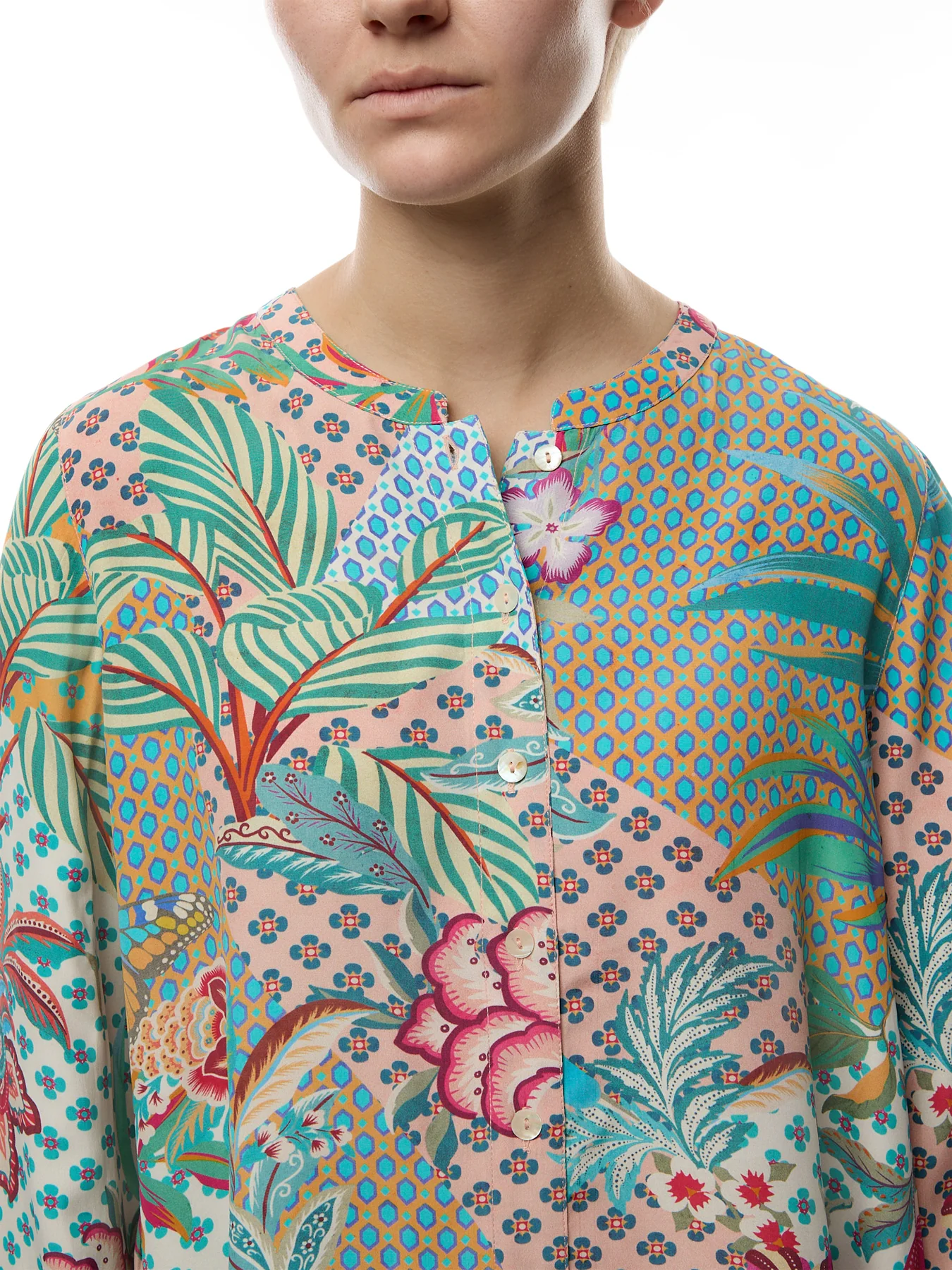 Botanical Patchwork Shirt - Image 3