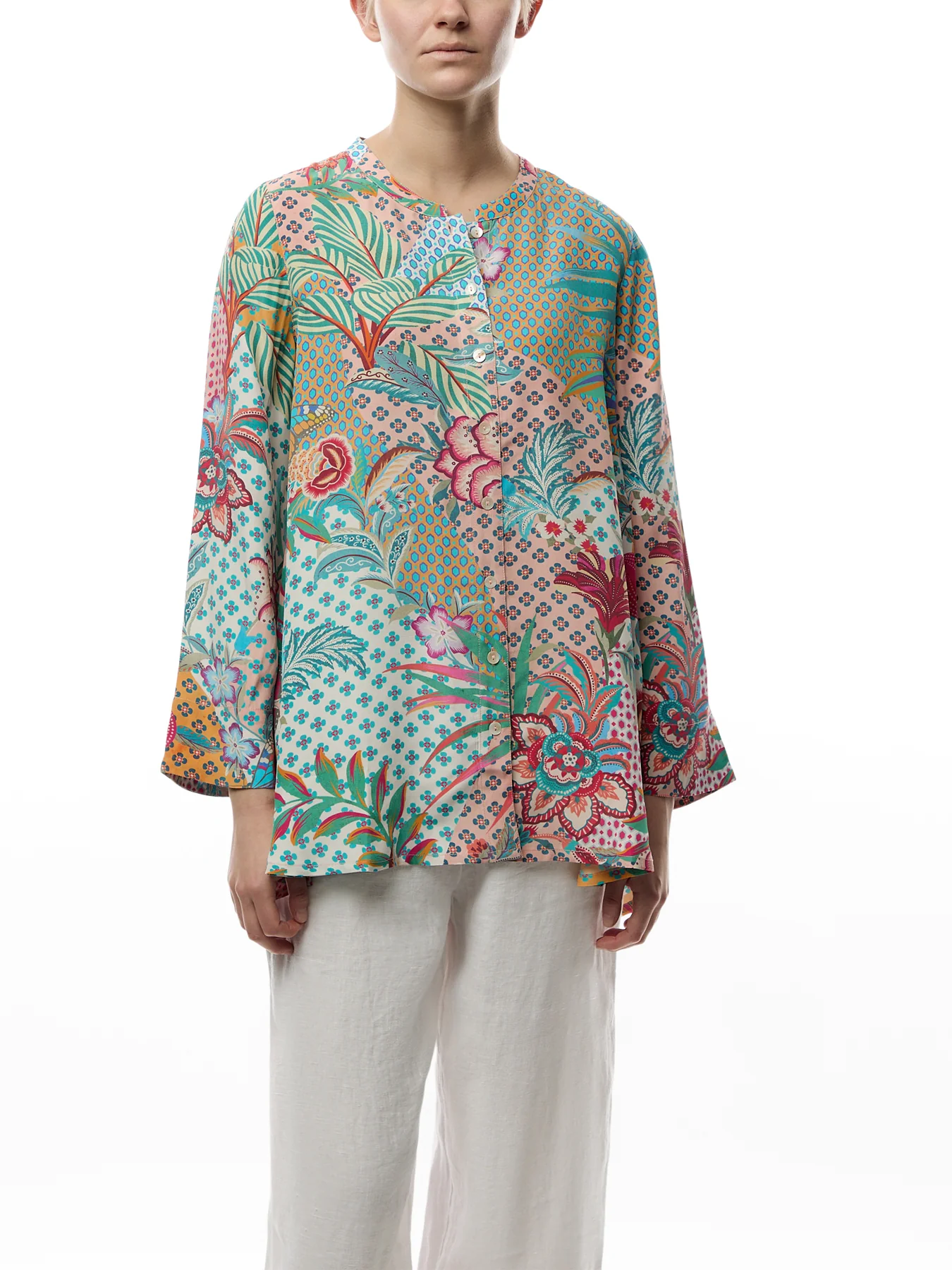 Botanical Patchwork Shirt - Image 4