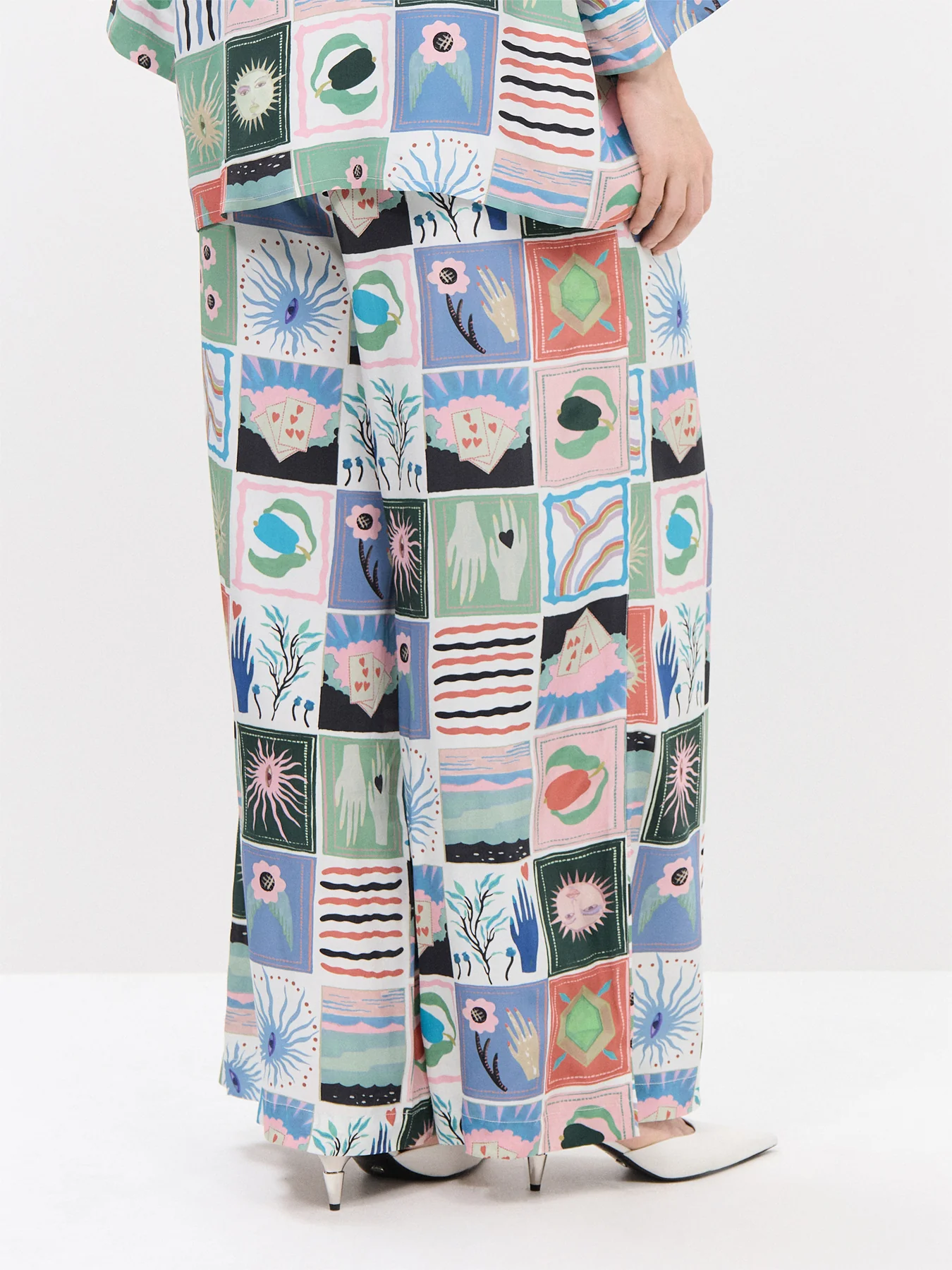 Mystical Collage Wide Trousers - Image 5