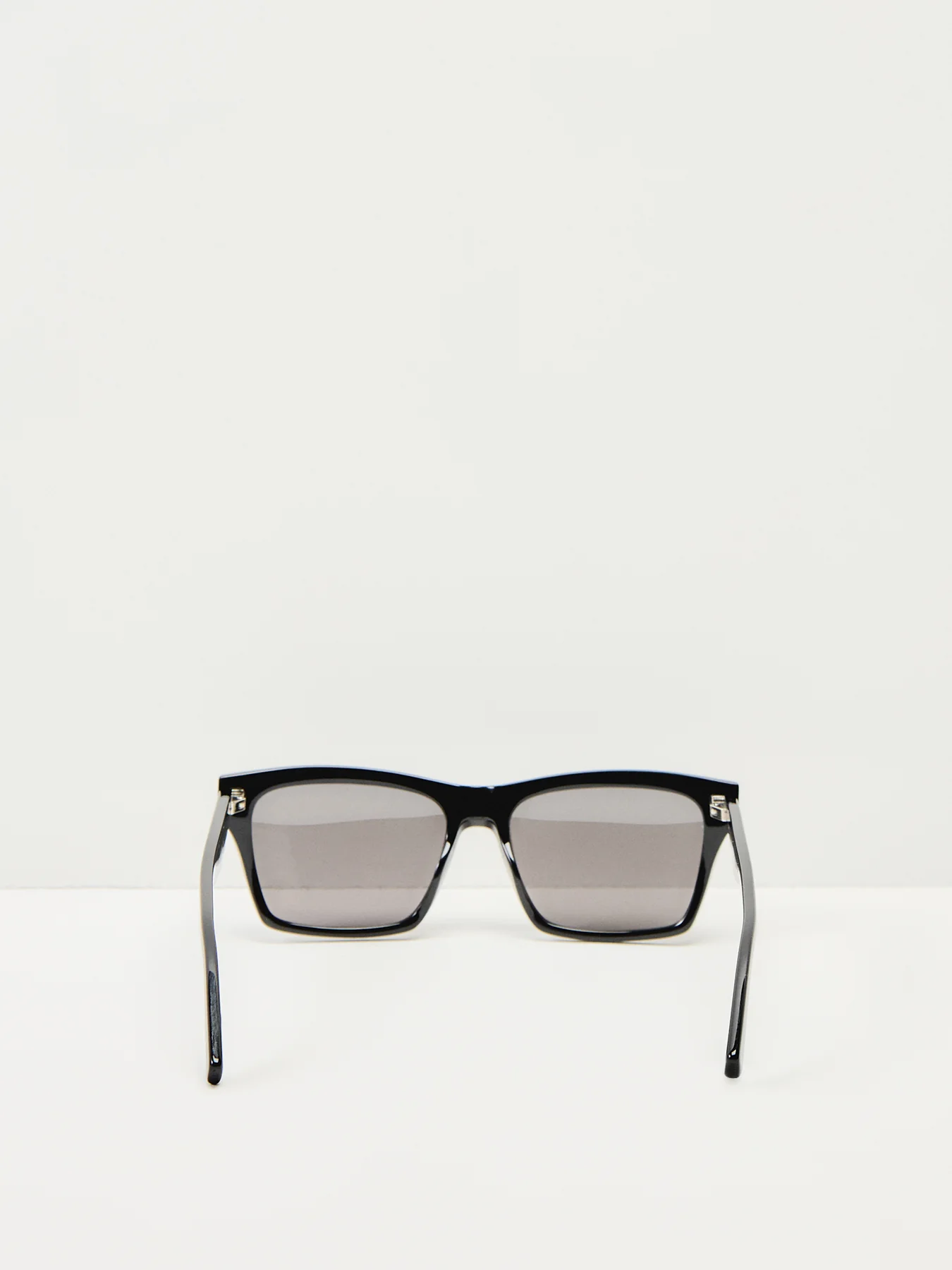SLM104 Square Black Acetate Sunglasses - Image 3