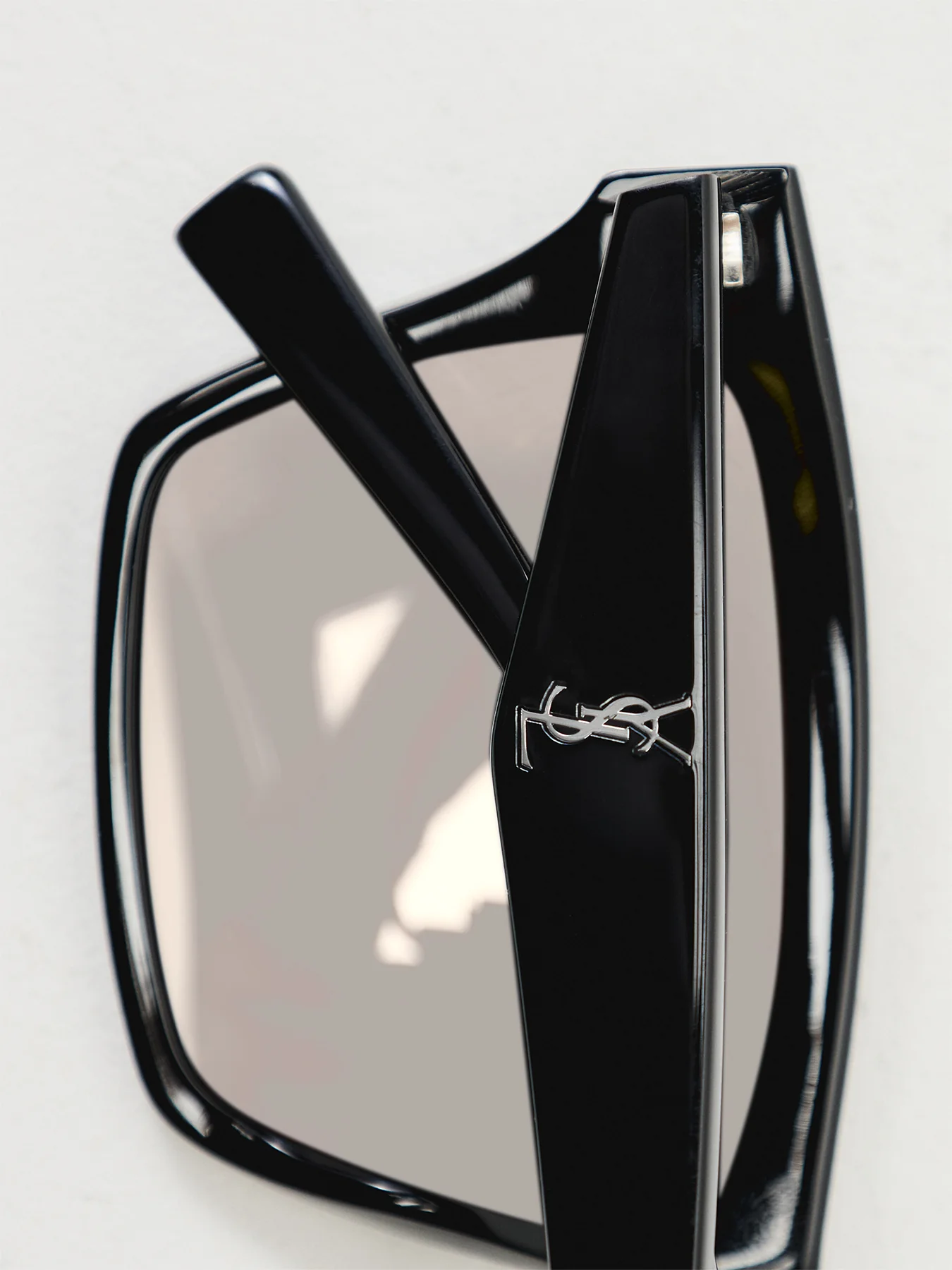 SLM104 Square Black Acetate Sunglasses - Image 4
