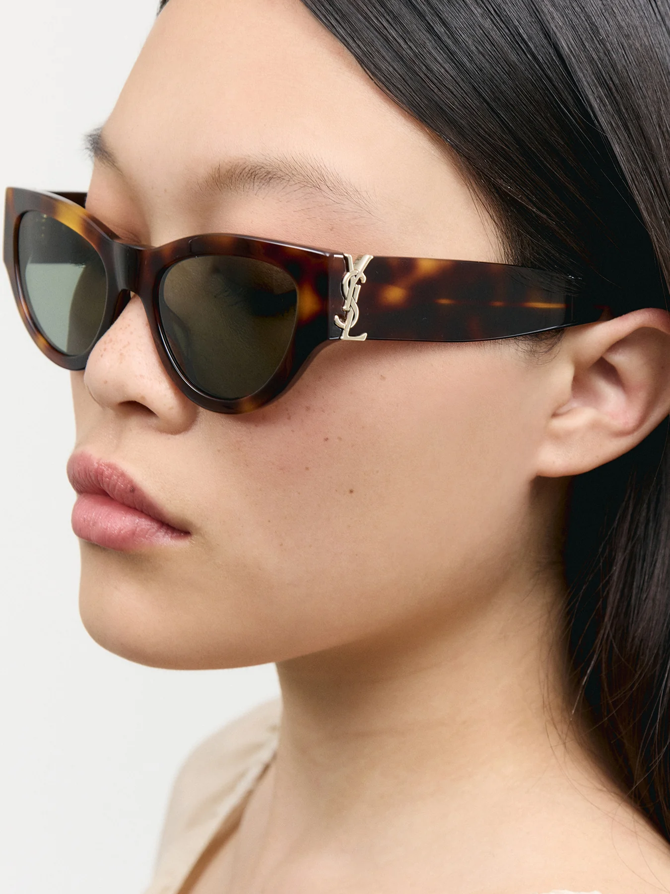 SLM94 Cat-Eye Tortoise Acetate Sunglasses - Image 2