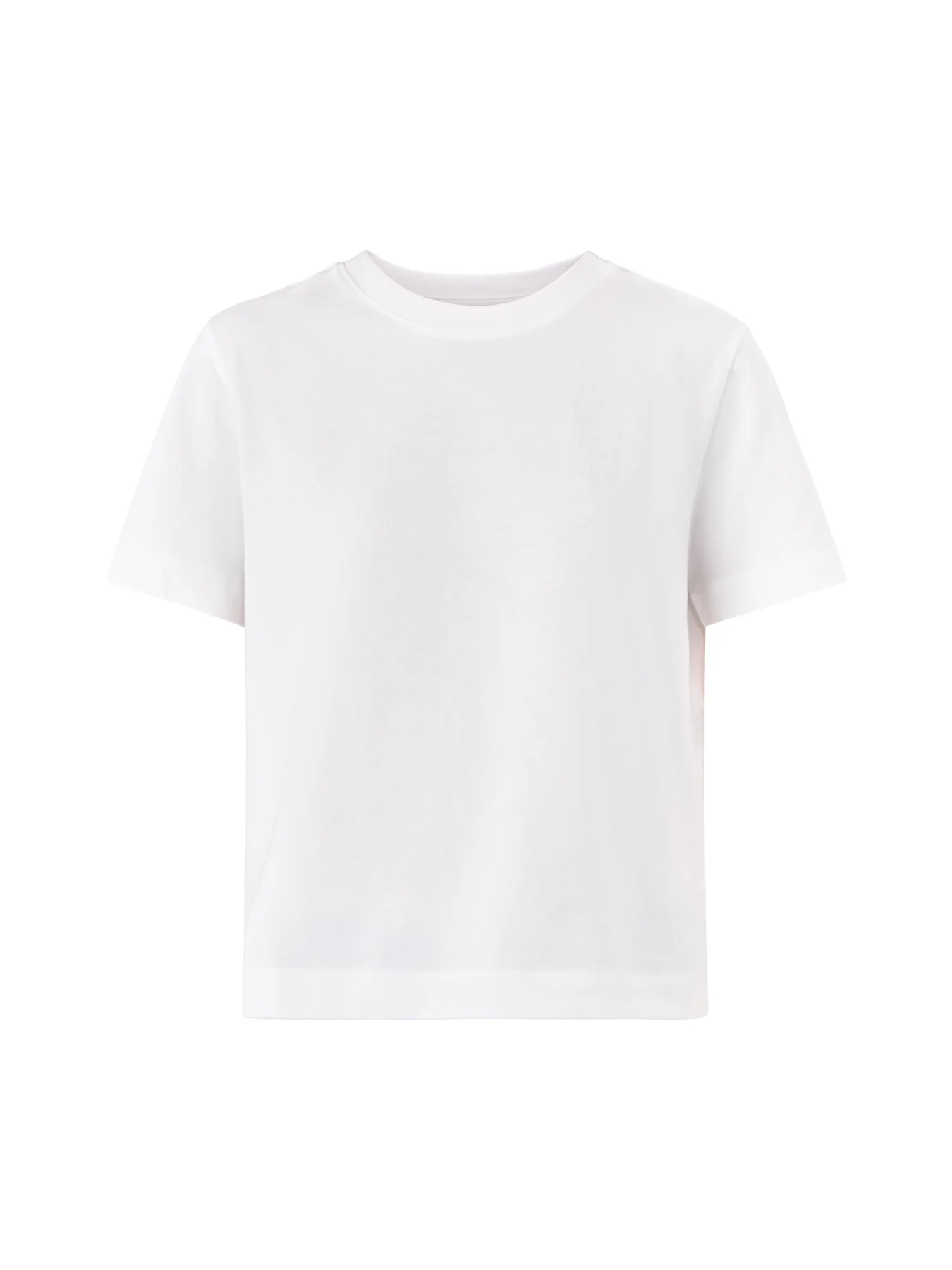 Essential Short Sleeve Boxy T-Shirt White - Image 2