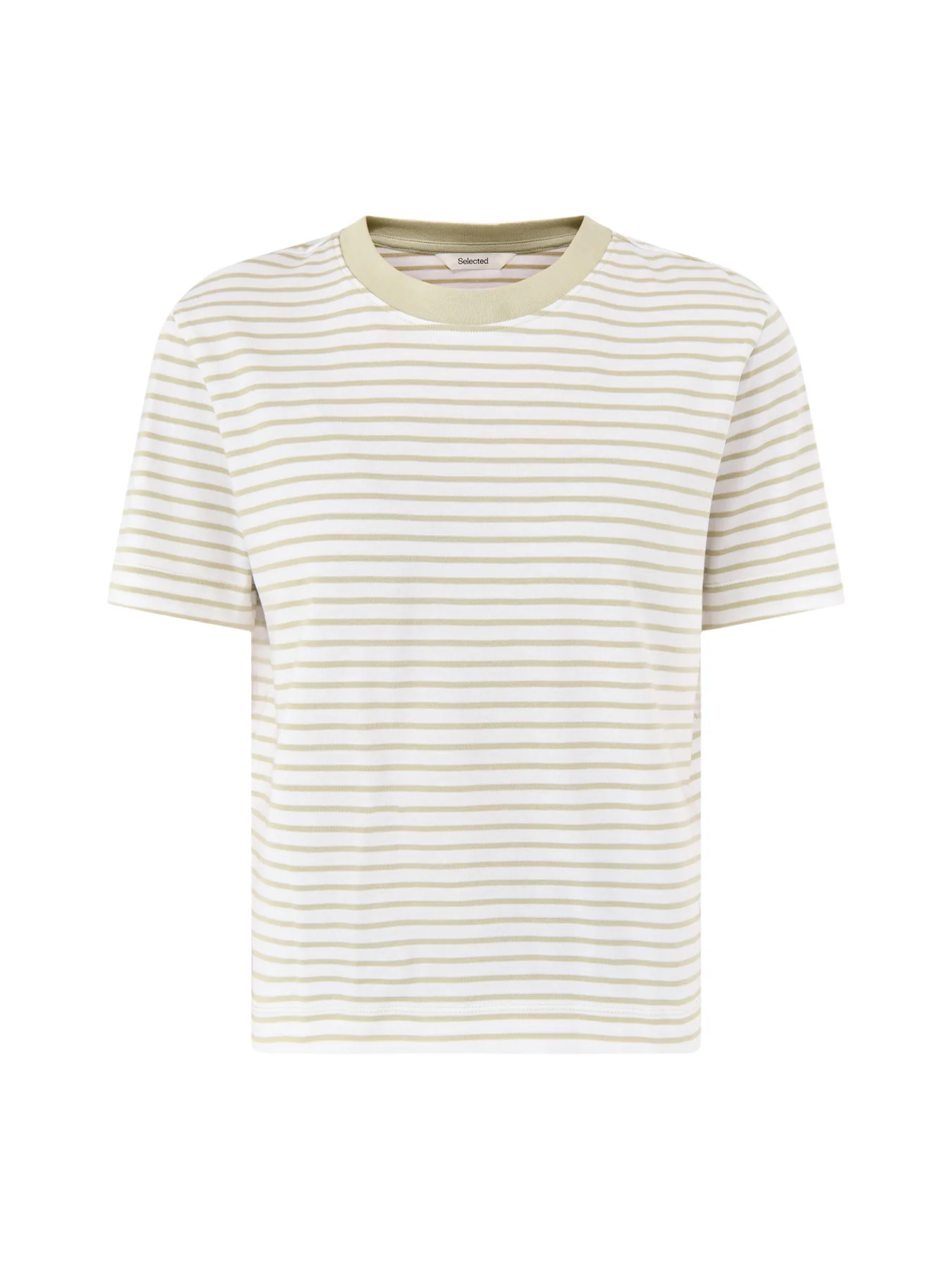 Striped Boxy T-Shirt Neutral