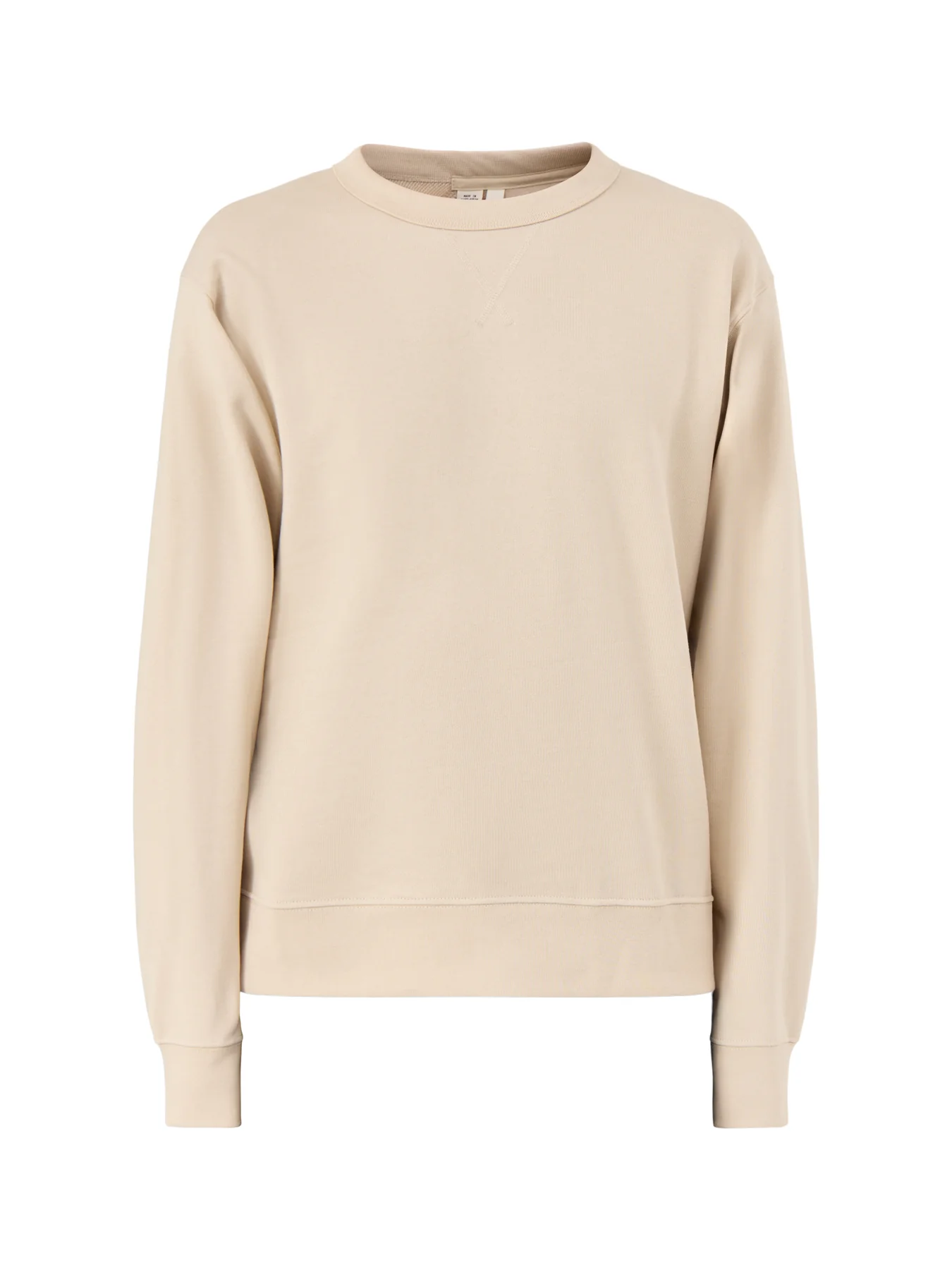 Crew Neck Sweatshirt Beige